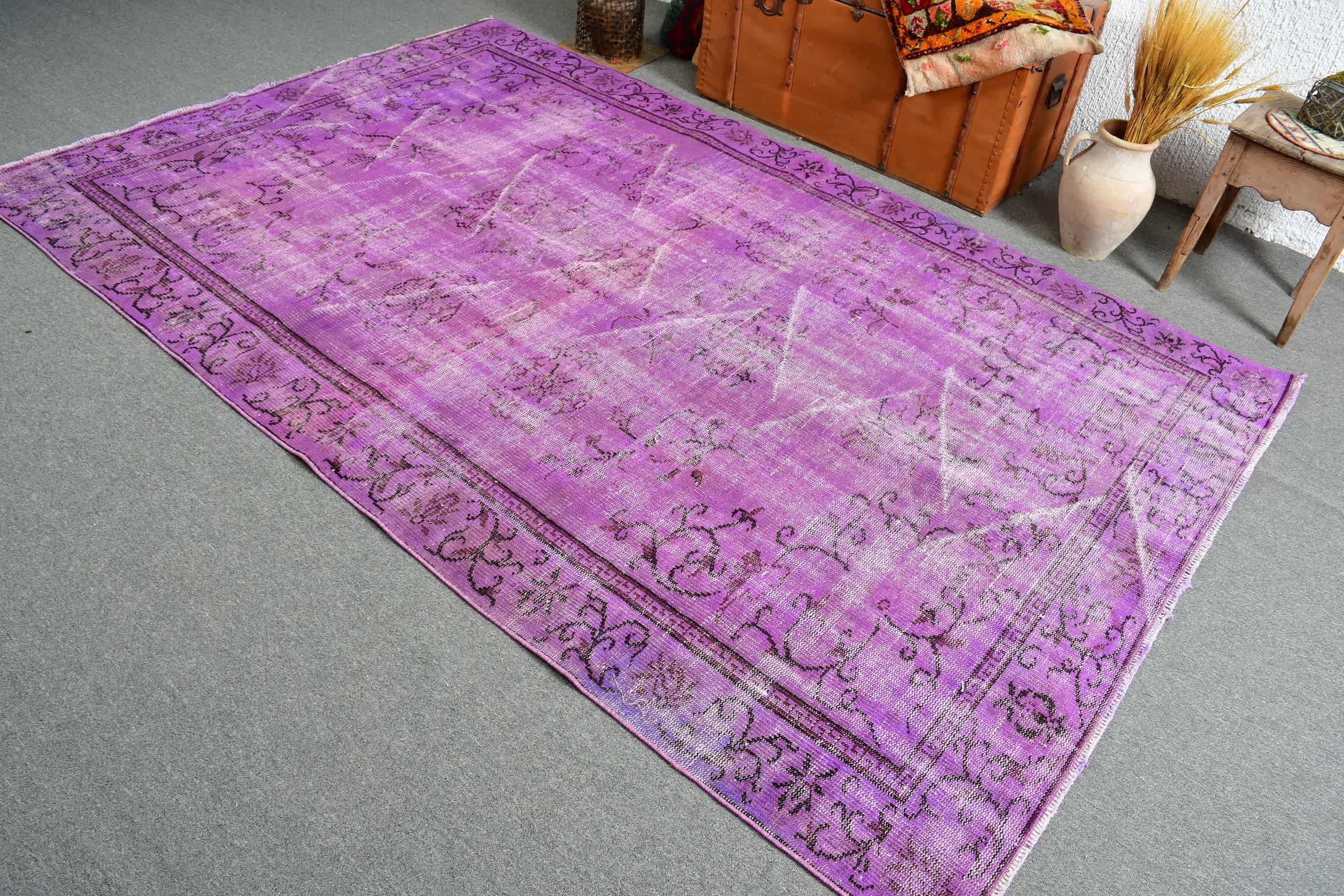 Living Room Rug, Turkey Rug, Wool Rug, Pale Rug, Vintage Rug, 5.7x8.7 ft Large Rug, Bedroom Rug, Turkish Rug, Oushak Rug, Rugs for Bedroom