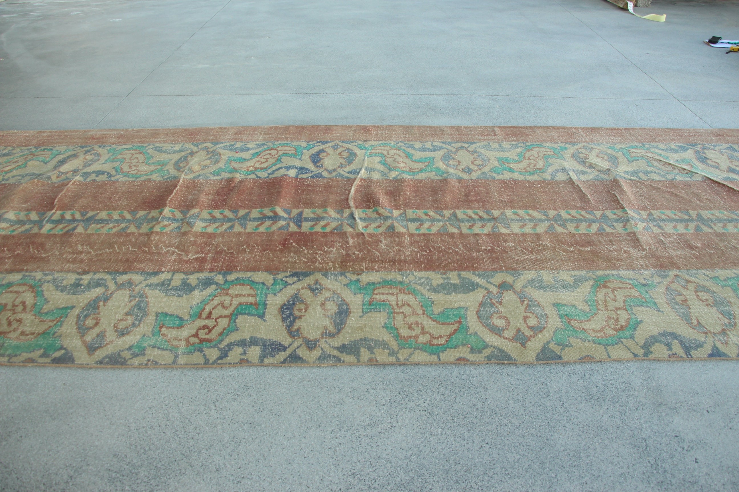 Turuncu Havalı Halılar, Oryantal Halı, Uzun Yolluk Halı, Düz Dokuma Halı, Beni Ourain Yolluk Halıları, 6.5x24.1 ft Yolluk Halısı, Vintage Halılar, Türk Halısı