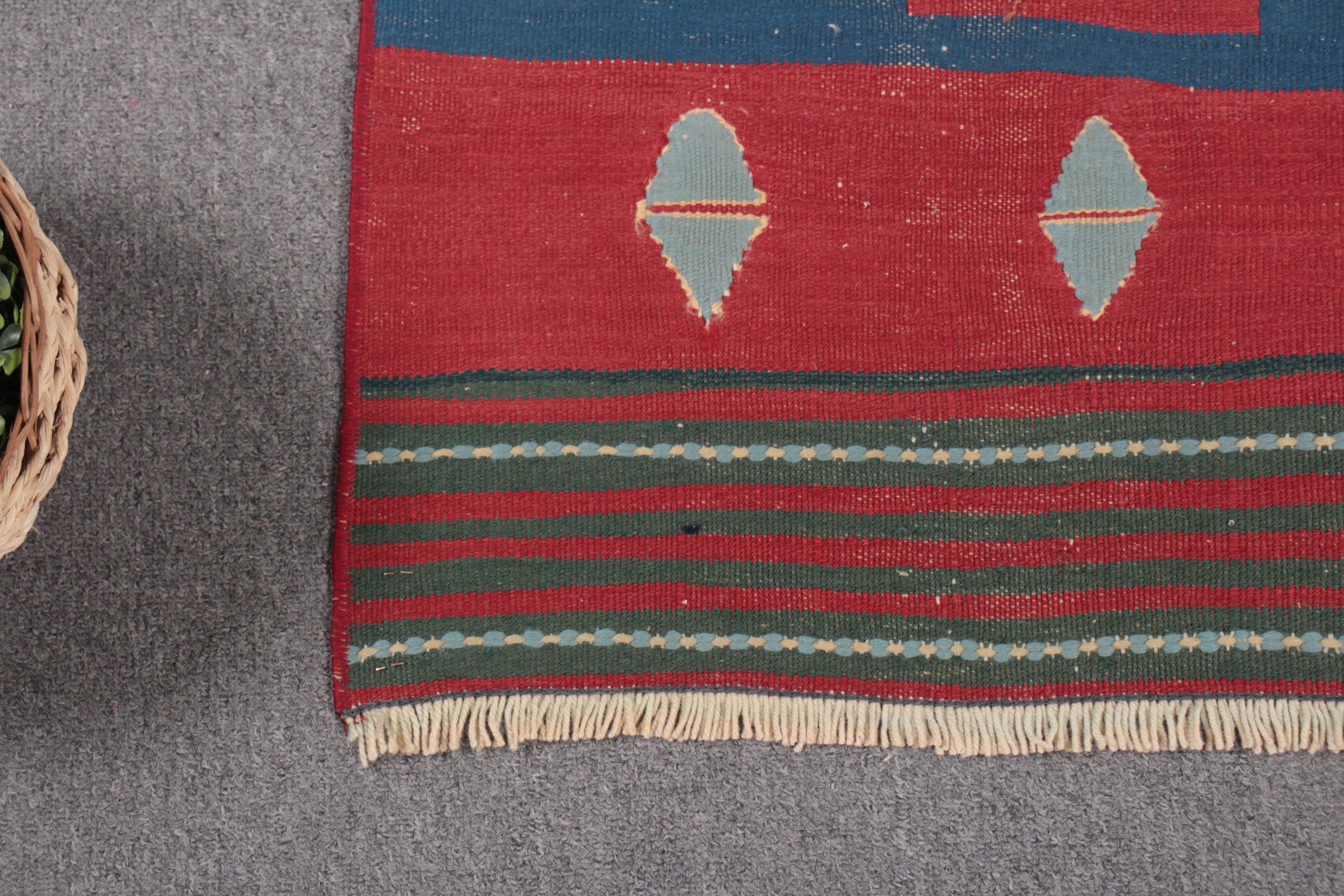 Kahverengi Havalı Halı, Vintage Halılar, Kilim, 2.1x4.5 ft Küçük Halı, Anadolu Halıları, Soluk Halılar, Türk Halısı, Banyo Halısı, Antika Halılar, Yatak Odası Halıları