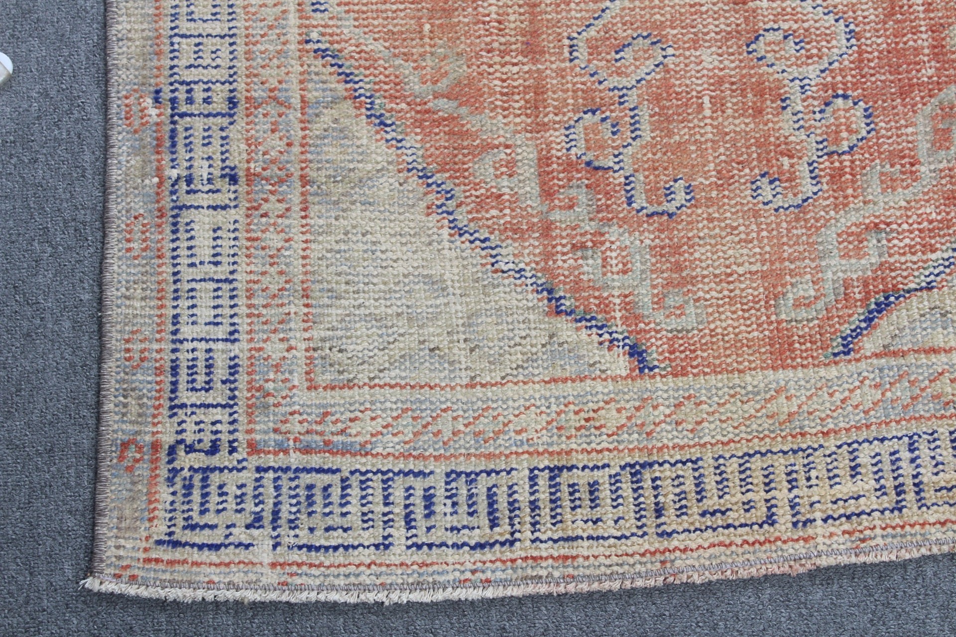 Duvara Asılı Halı, Yün Halılar, Mutfak Halıları, Türk Halısı, Kırmızı Ev Dekor Halısı, Banyo Halısı, Vintage Halı, 2.6x4.5 ft Küçük Halı