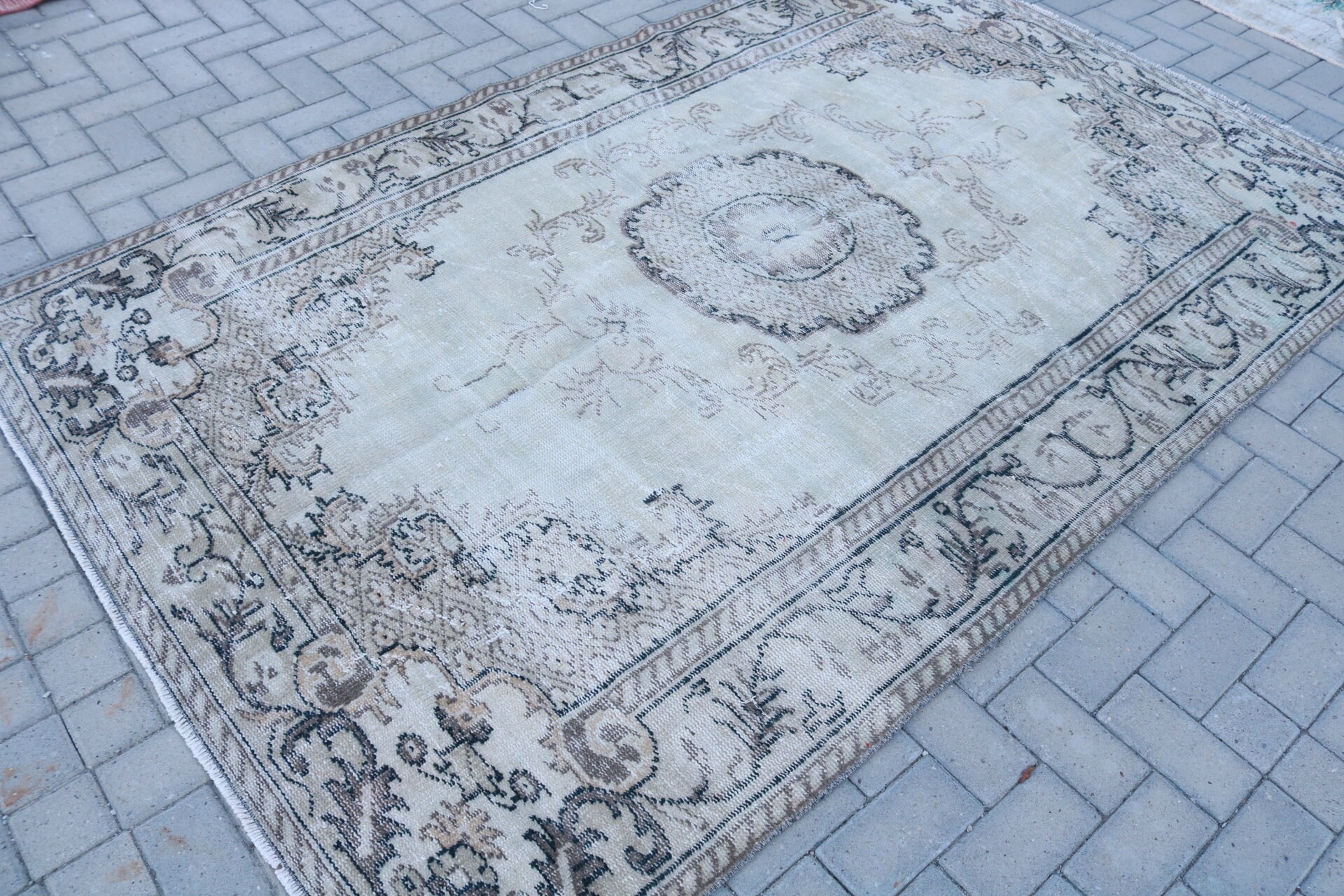 Living Room Rugs, 5.2x8 ft Large Rug, Floor Rug, Rugs for Living Room, Vintage Rugs, Turkish Rugs, Salon Rug, Vintage Decor Rug, Cool Rug