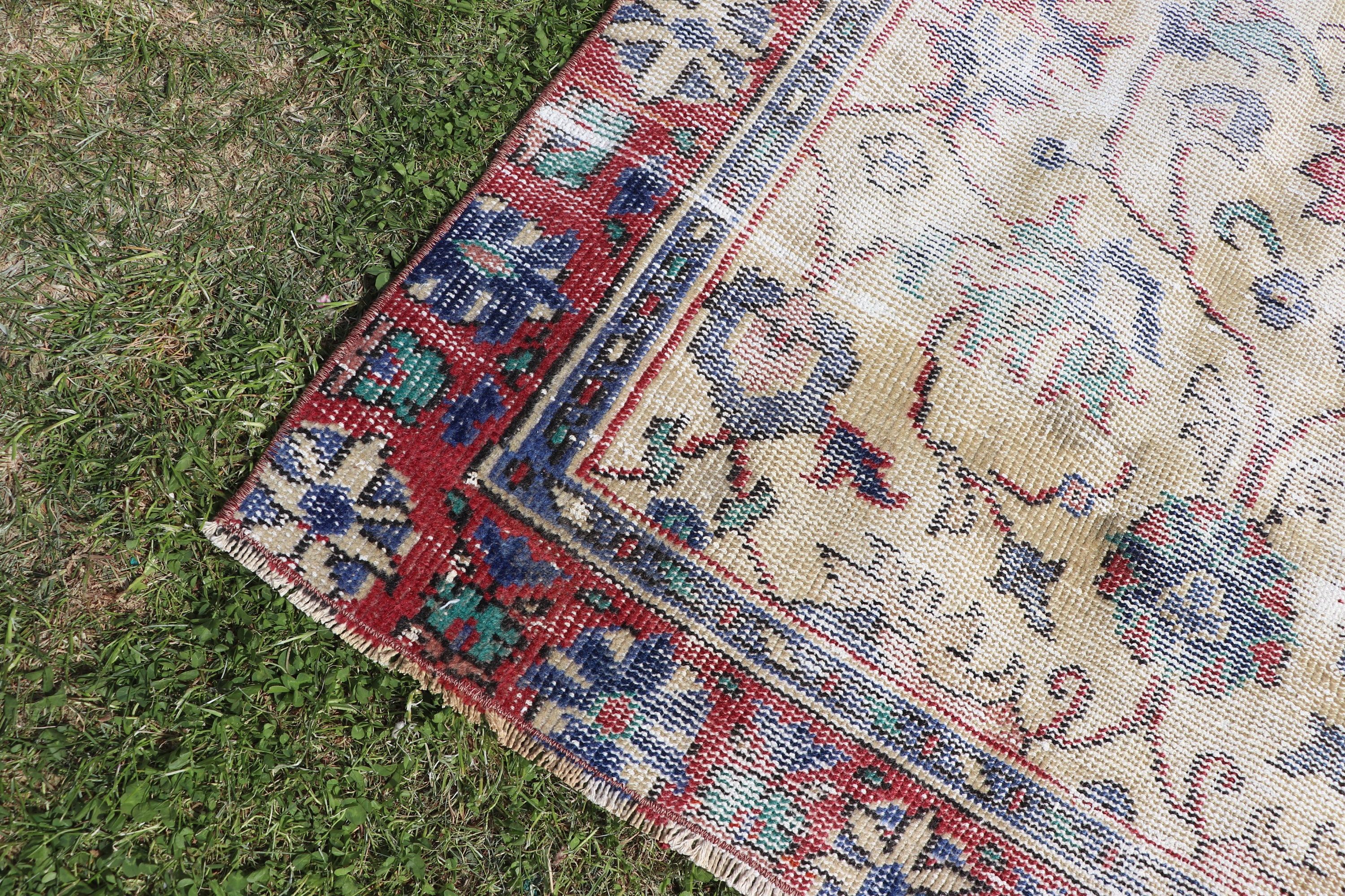 Floor Rugs, Rugs for Accent, 3.3x6.1 ft Accent Rugs, Red Home Decor Rugs, Turkish Rugs, Bohemian Rug, Vintage Rug, Bedroom Rug, Kitchen Rug