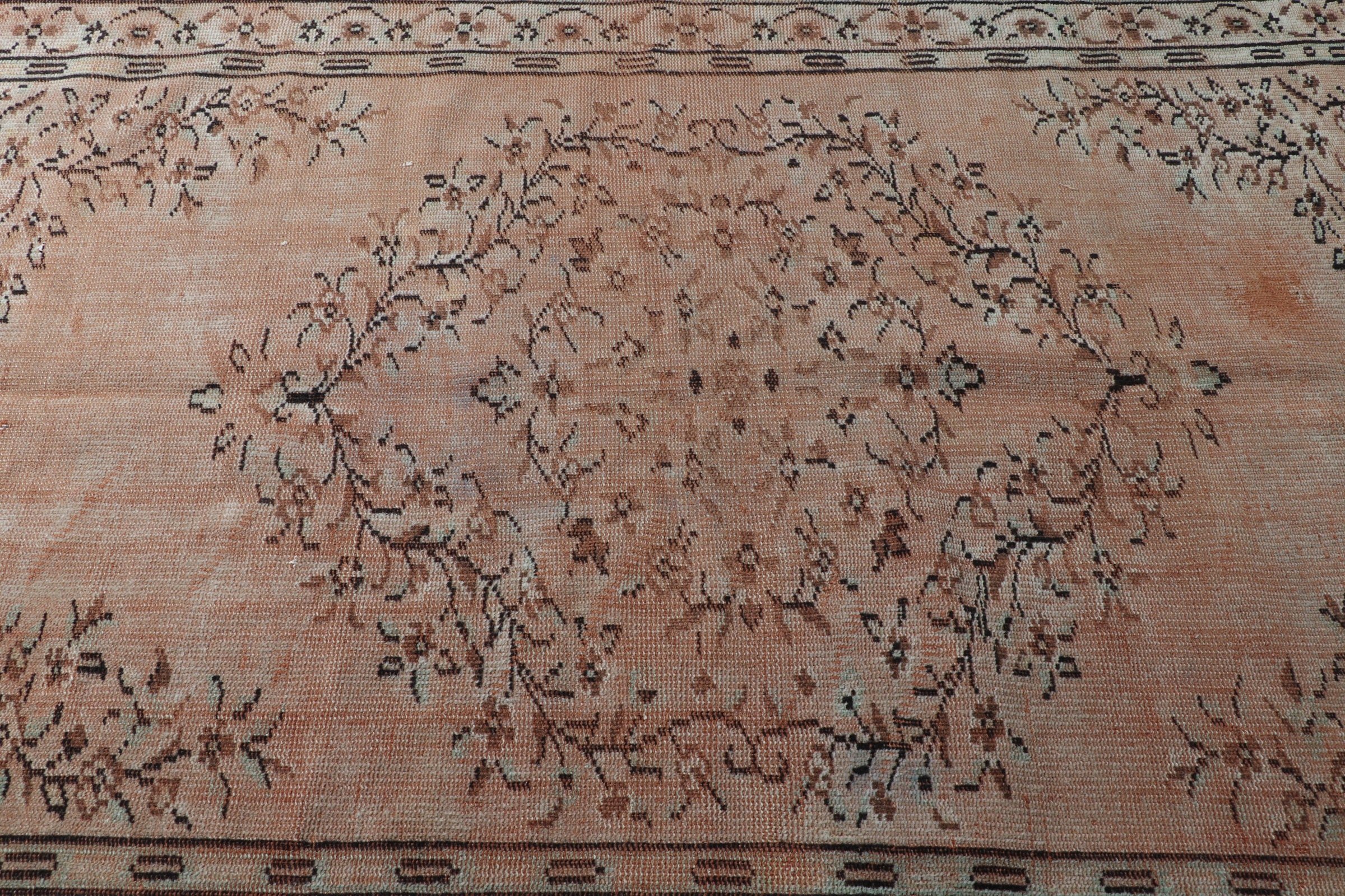 Vintage Halı, 4.9x7.8 ft Alan Halısı, Oushak Halıları, Yatak Odası Halısı, Bej Anadolu Halısı, Fas Halısı, Mutfak Halıları, Çocuk Odası Halıları, Türk Halısı