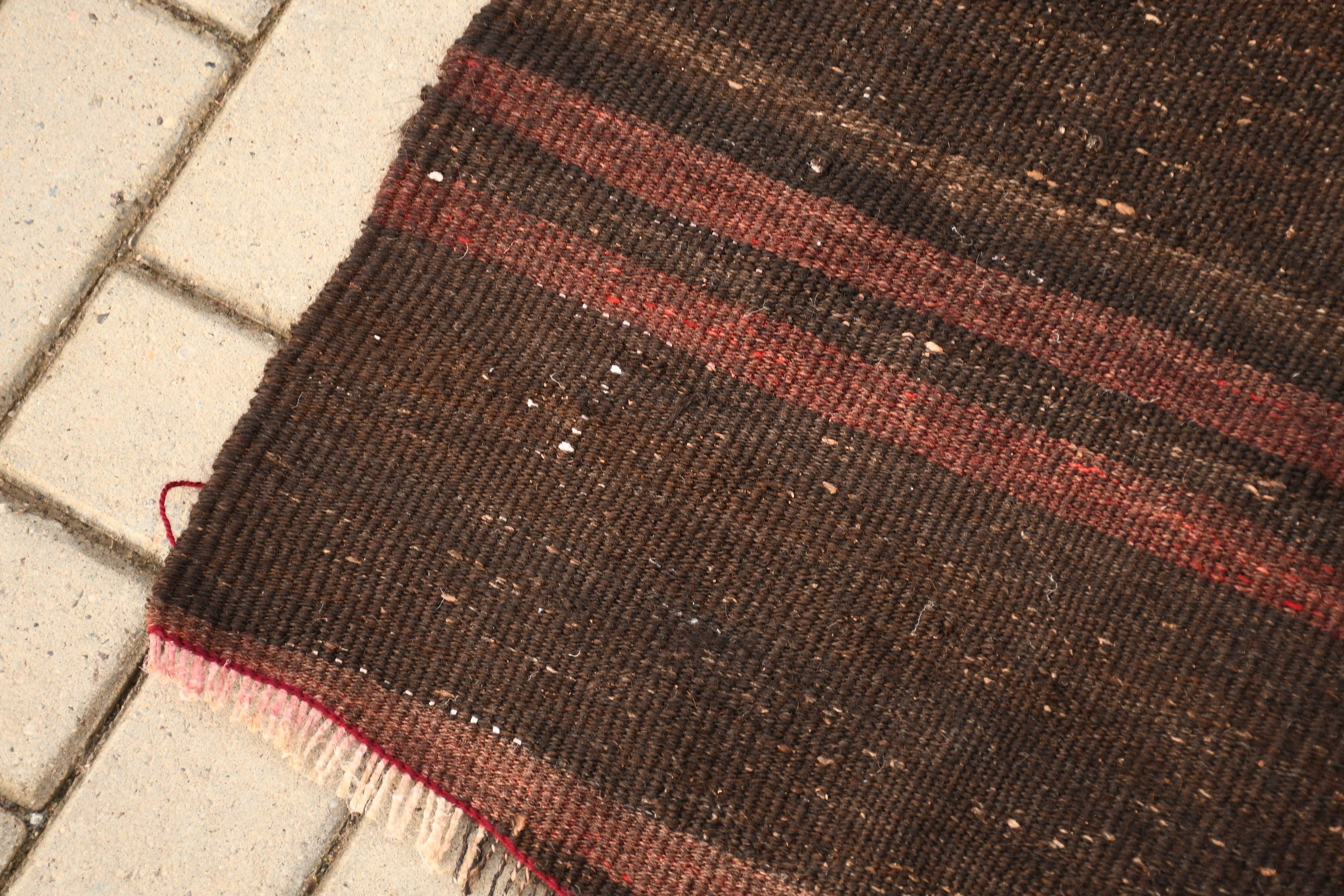 Vintage Halı, 7.5x11.3 ft Büyük Boy Halılar, Fas Halısı, Yün Halısı, Türk Halıları, Yemek Odası Halısı, Kahverengi Fas Halısı, Kilim, Salon Halısı