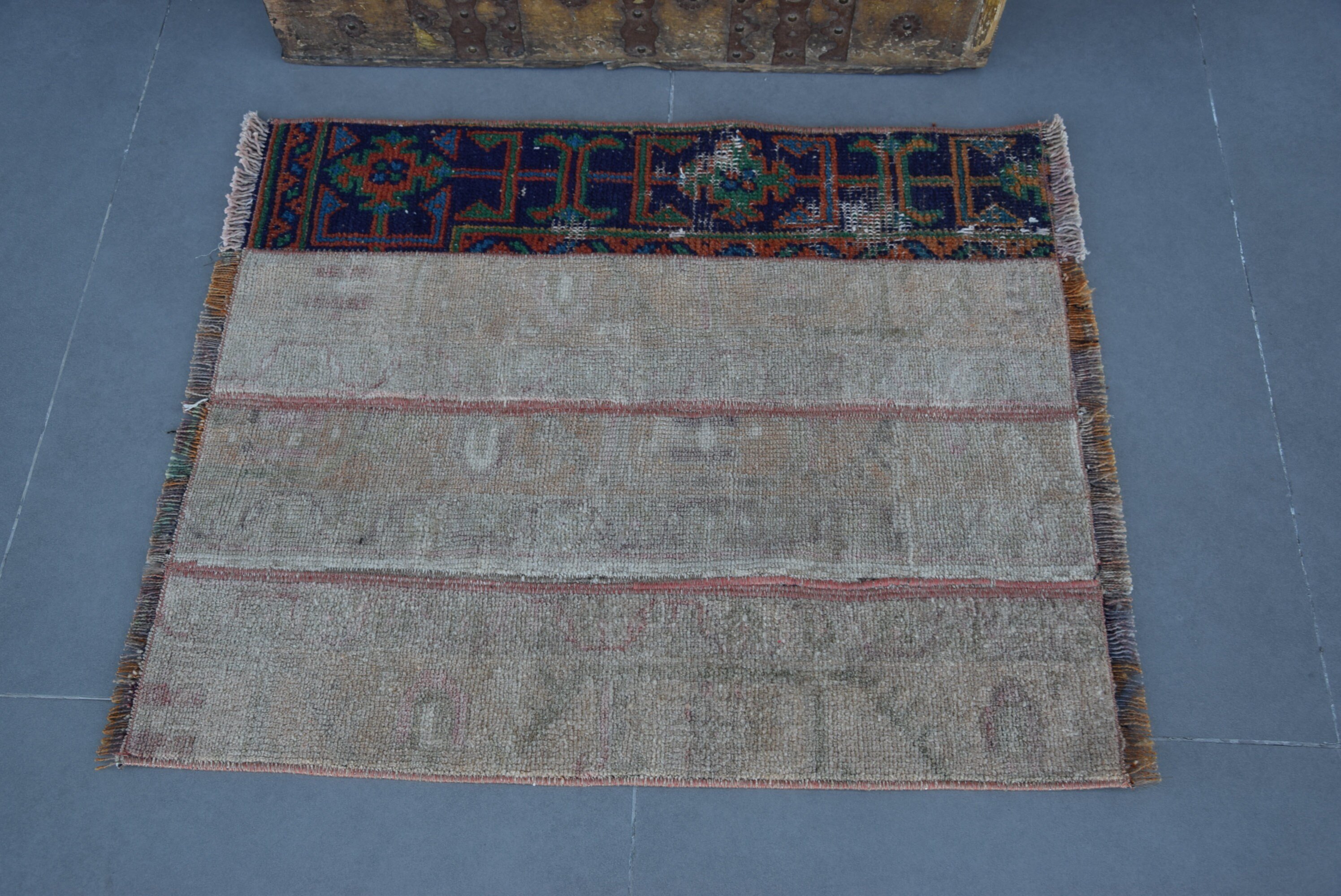 Rugs for Bath, Car Mat Rugs, Wall Hanging Rug, Bedroom Rug, Vintage Rug, Antique Rug, Beige Bedroom Rug, Turkish Rug, 2.4x2.8 ft Small Rug