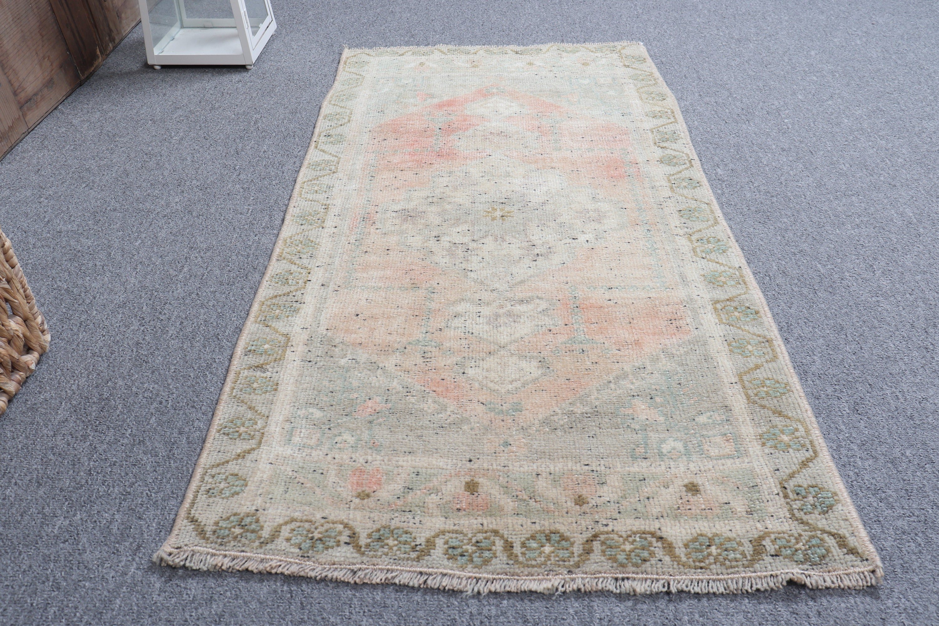 Rugs for Nursery, Nursery Rug, Antique Rugs, 1.6x3.3 ft Small Rugs, Home Decor Rug, Green Floor Rug, Turkish Rug, Entry Rug, Vintage Rug