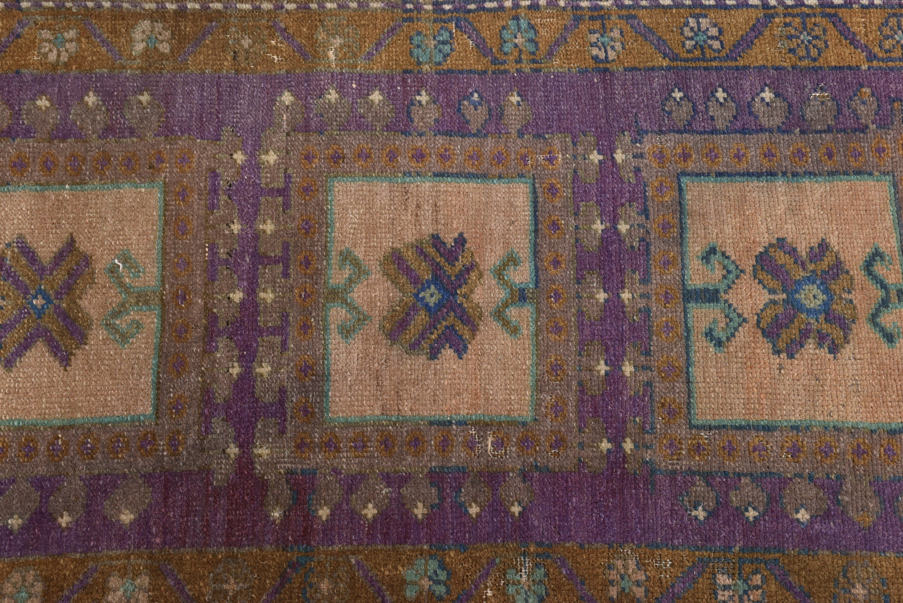 1.7x3.1 ft Küçük Halılar, Küçük Boho Halılar, Vintage Halılar, Mor El Dokuma Halılar, Araba Paspas Halısı, Türk Halıları, Havalı Halılar, Düz Dokuma Halı