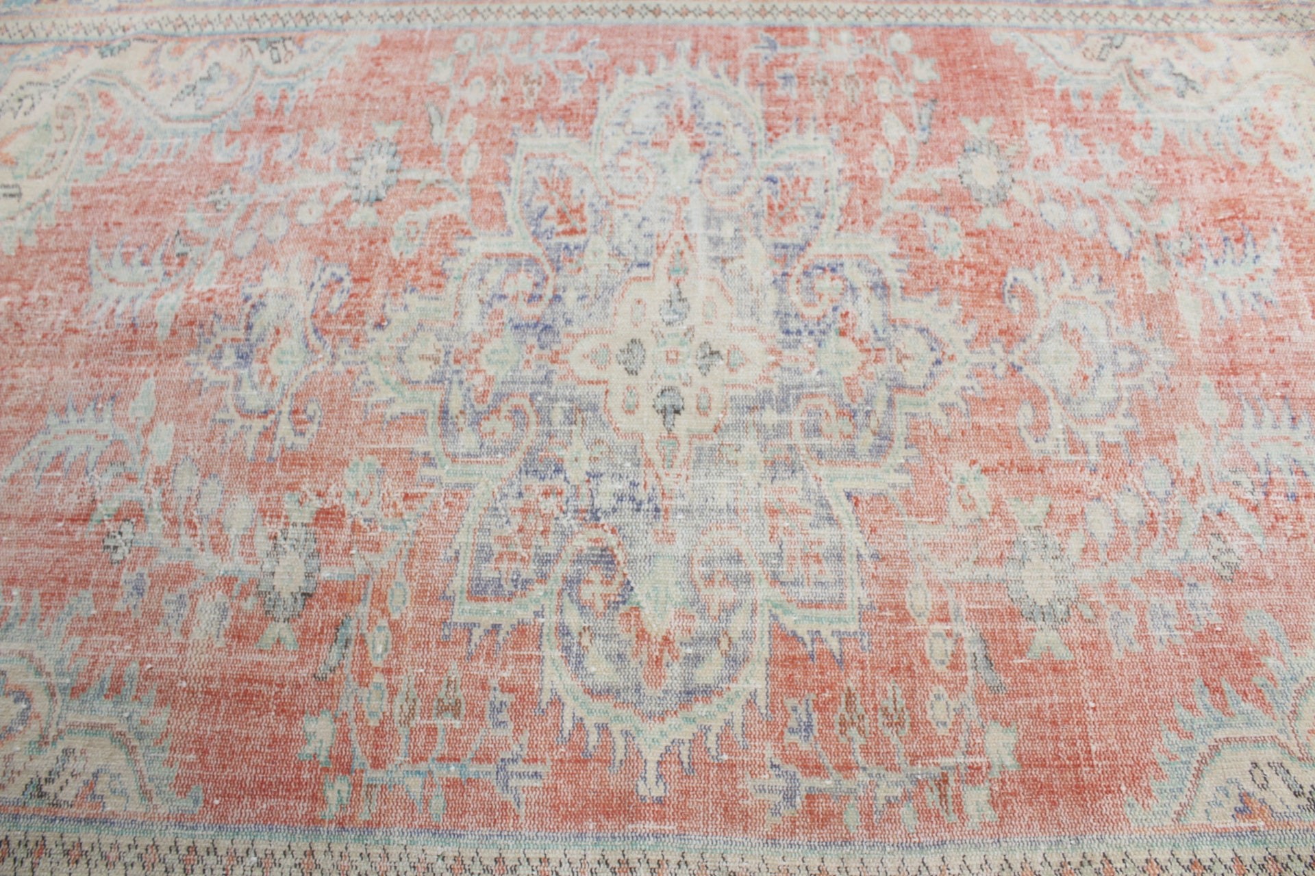 Anadolu Halıları, Turuncu Oushak Halıları, Salon Halısı, 6x10 ft Büyük Halılar, Boho Halıları, Türk Halısı, Yemek Odası Halısı, Vintage Halı, Fas Halısı