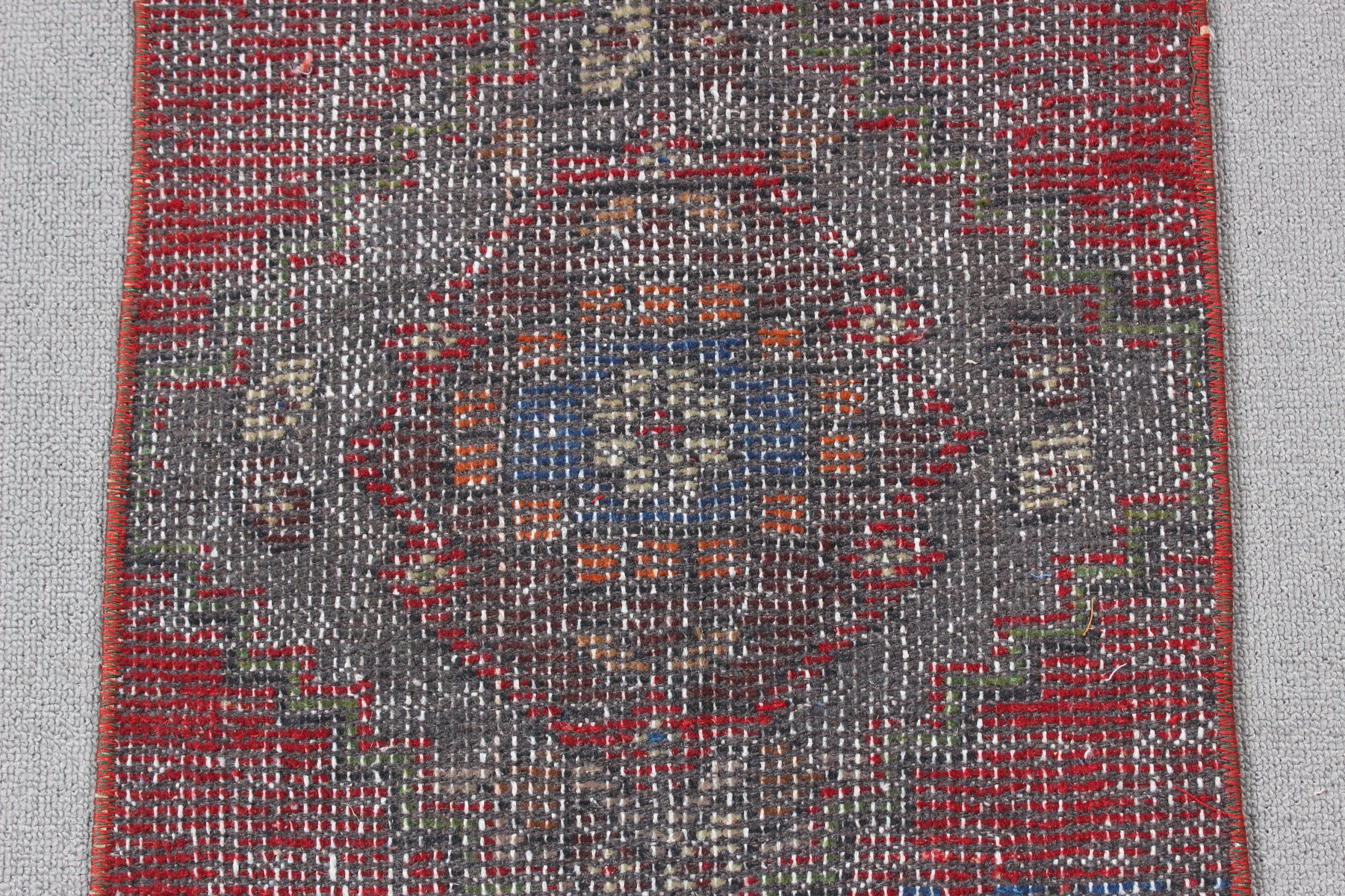 Vintage Rug, Rugs for Entry, Car Mat Rugs, Red Anatolian Rug, Turkish Rugs, Luxury Rugs, Wall Hanging Rug, Boho Rugs, 1.3x3 ft Small Rug