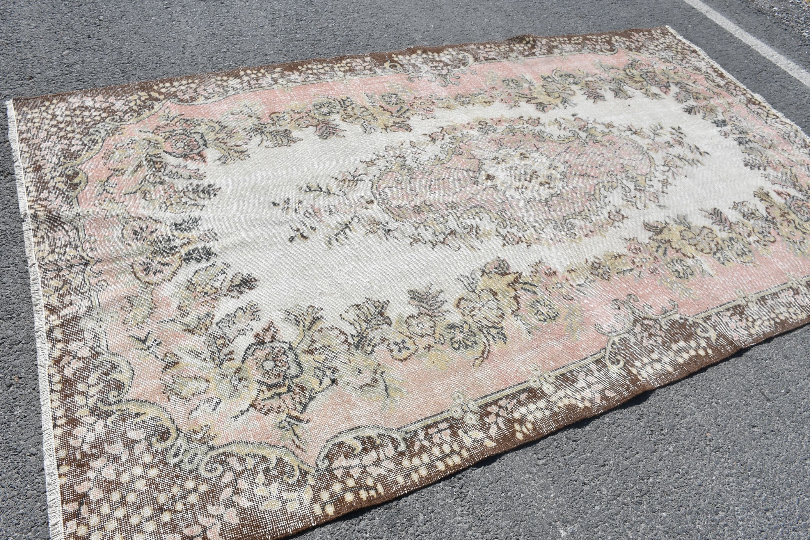 Outdoor Rug, Living Room Rugs, Art Rug, Rugs for Salon, Salon Rug, Turkish Rug, 5.3x9.3 ft Large Rug, Vintage Rug, Colorful Rug, Oushak Rug