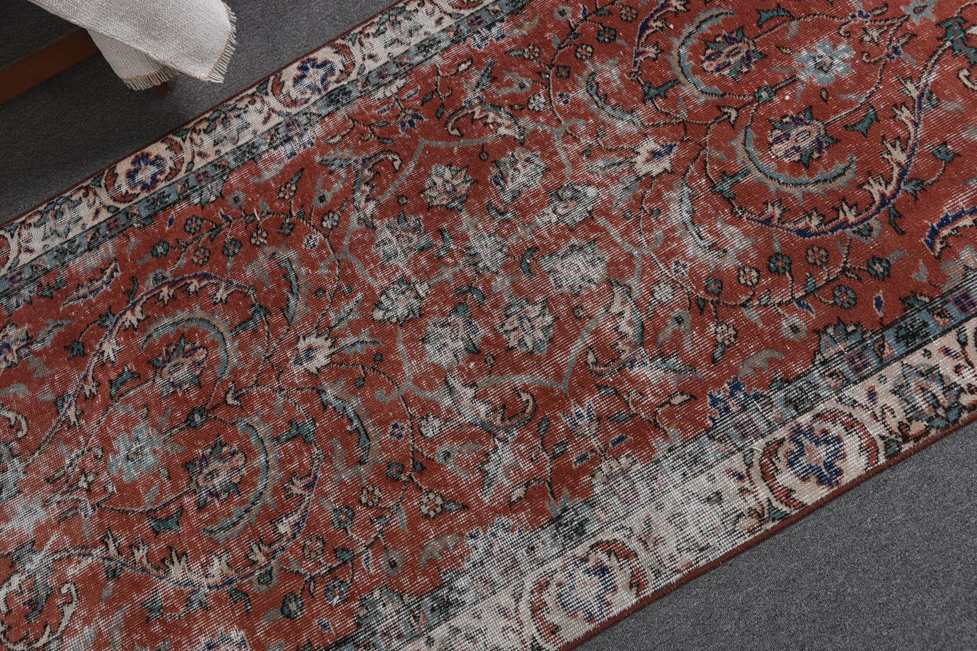 Yatak Odası Halıları, Vintage Halı, 3,5x6,4 ft Accent Halı, Çocuk Halısı, Yer Halısı, Nötr Türk Halıları, Türk Halıları, Giriş Halısı, Yatak Odası Halısı