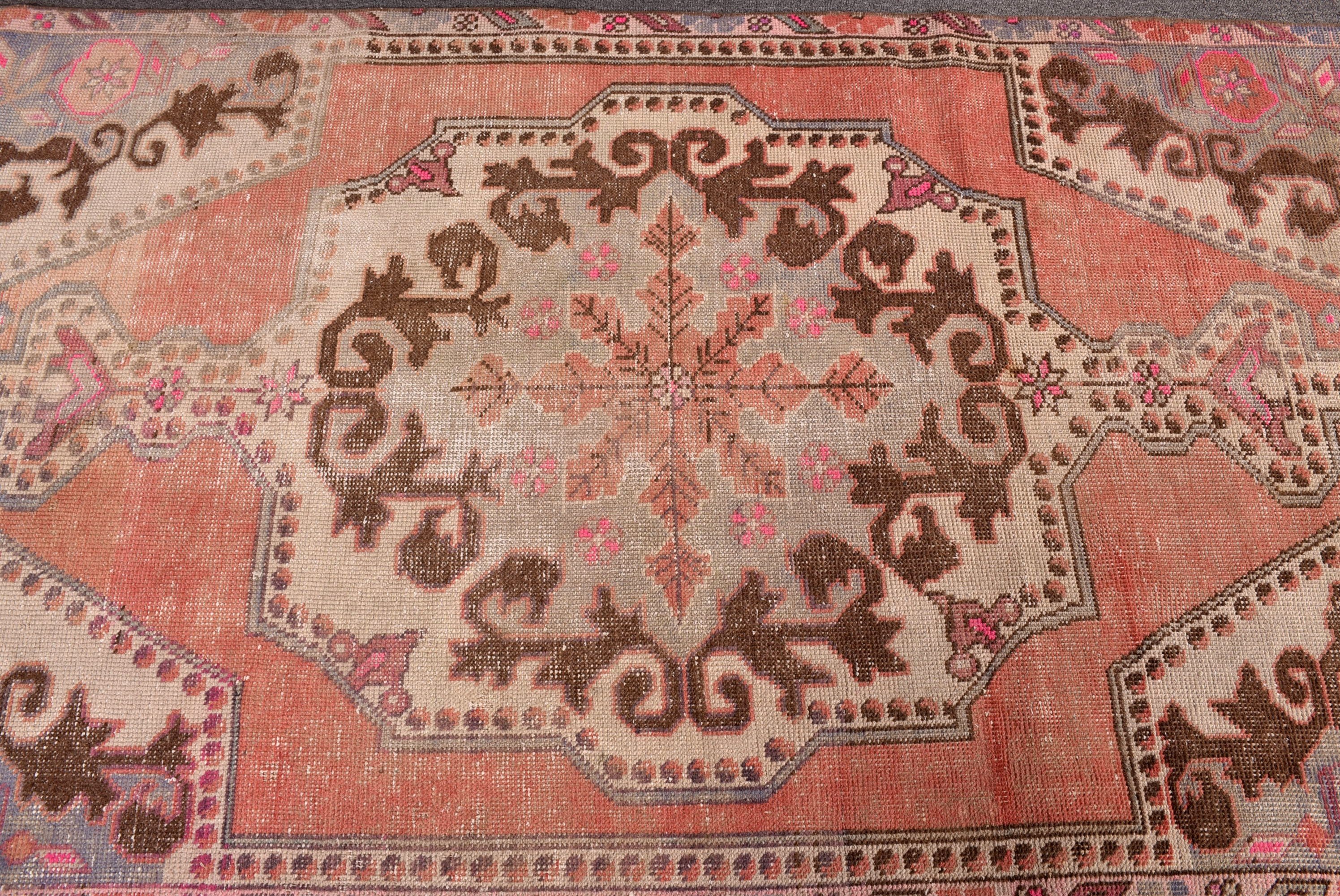 3.7x7 ft Alan Halıları, Türk Halısı, Yer Halıları, Yatak Odası Halısı, Vintage Halılar, Boho Halısı, Turuncu Fas Halısı, Çocuk Halısı, Anadolu Halısı