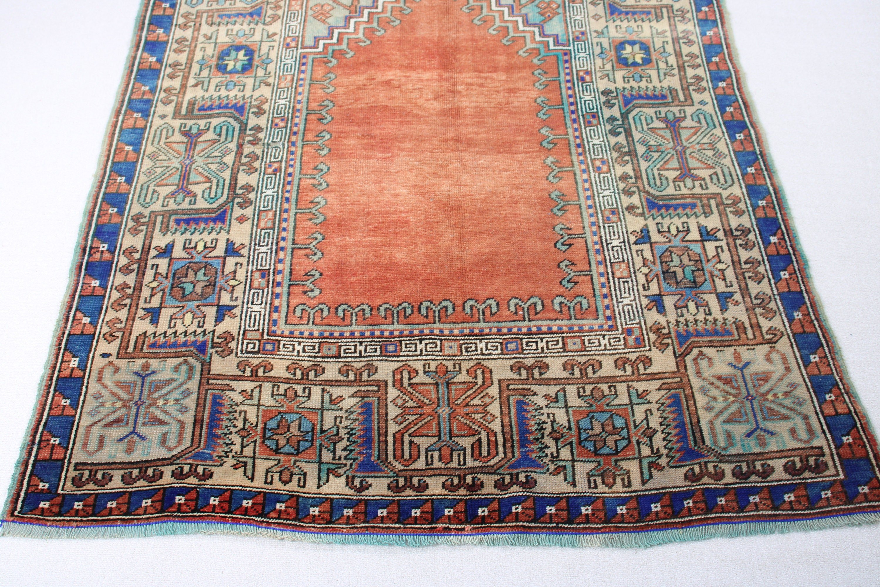 Vintage Halı, Salon Halısı, 4.9x8.9 ft Büyük Halı, Anadolu Halısı, Kırmızı Antika Halılar, Oryantal Halılar, Yatak Odası Halısı, Vintage Oushak Halısı, Türk Halısı