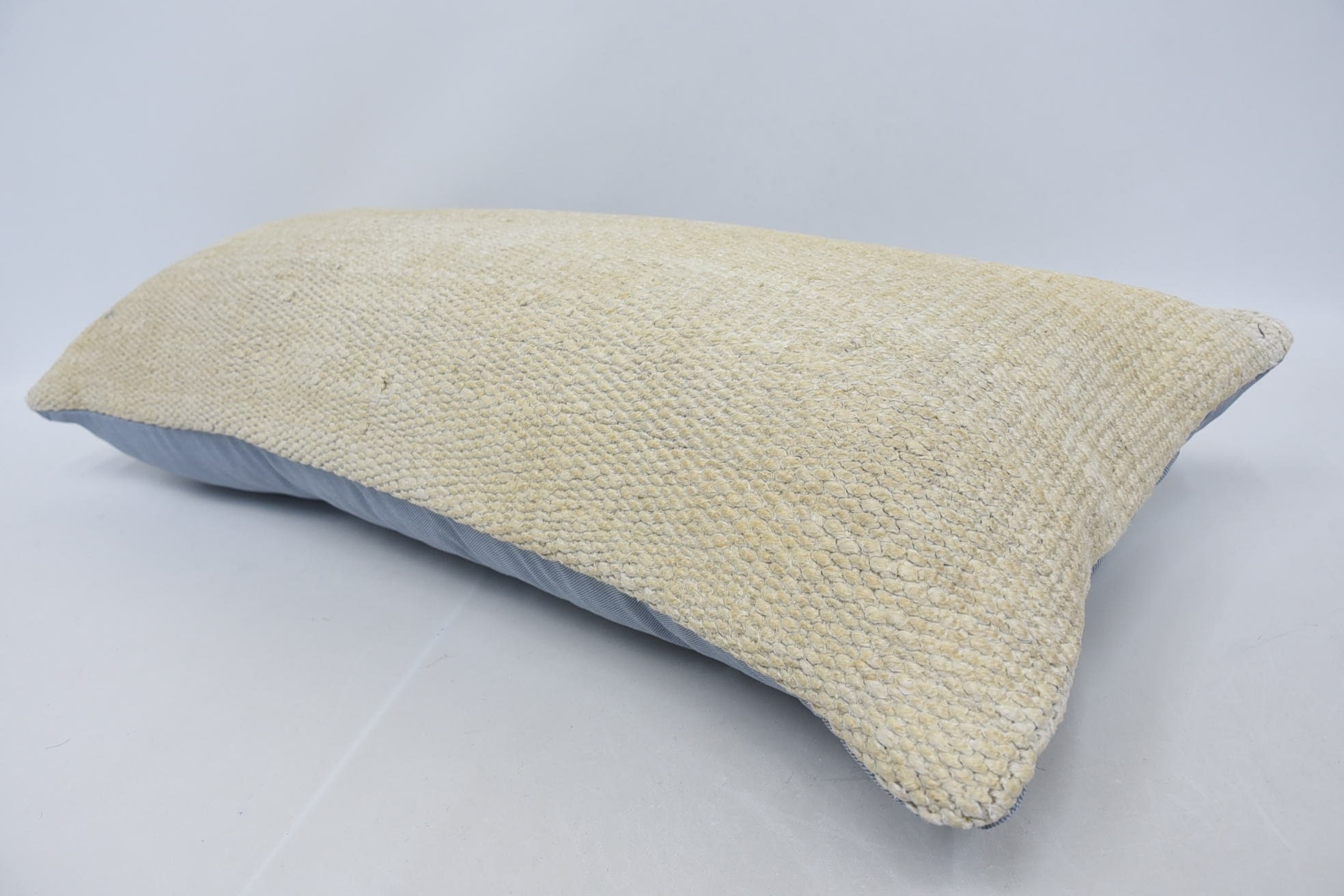 Pillow for Sofa, 16"x36" White Pillow, Bed Pillow Cover, Retro Pillow Cover, Antique Pillows, Throw Kilim Pillow