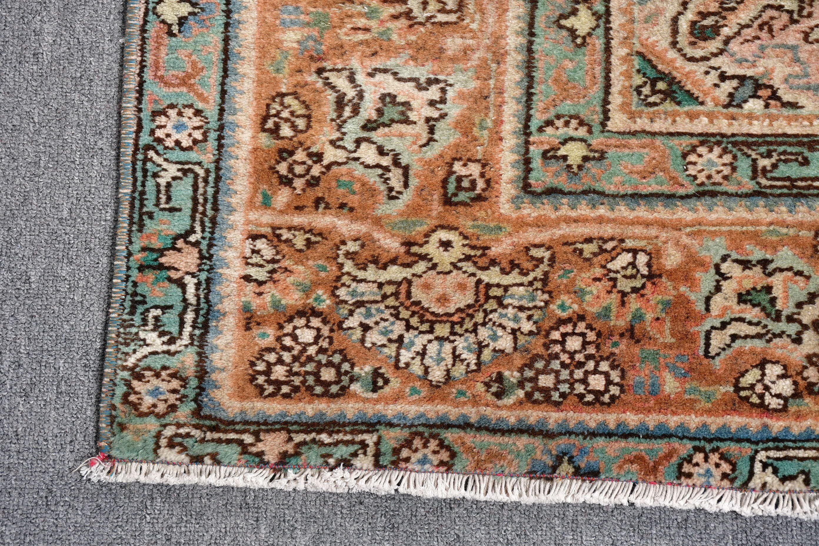 Vintage Halılar, Türk Halıları, Pembe 6.3x9.4 ft Büyük Halı, Büyük Oushak Halısı, Oushak Halısı, Yün Halıları, Dış Mekan Halıları, Salon Halıları