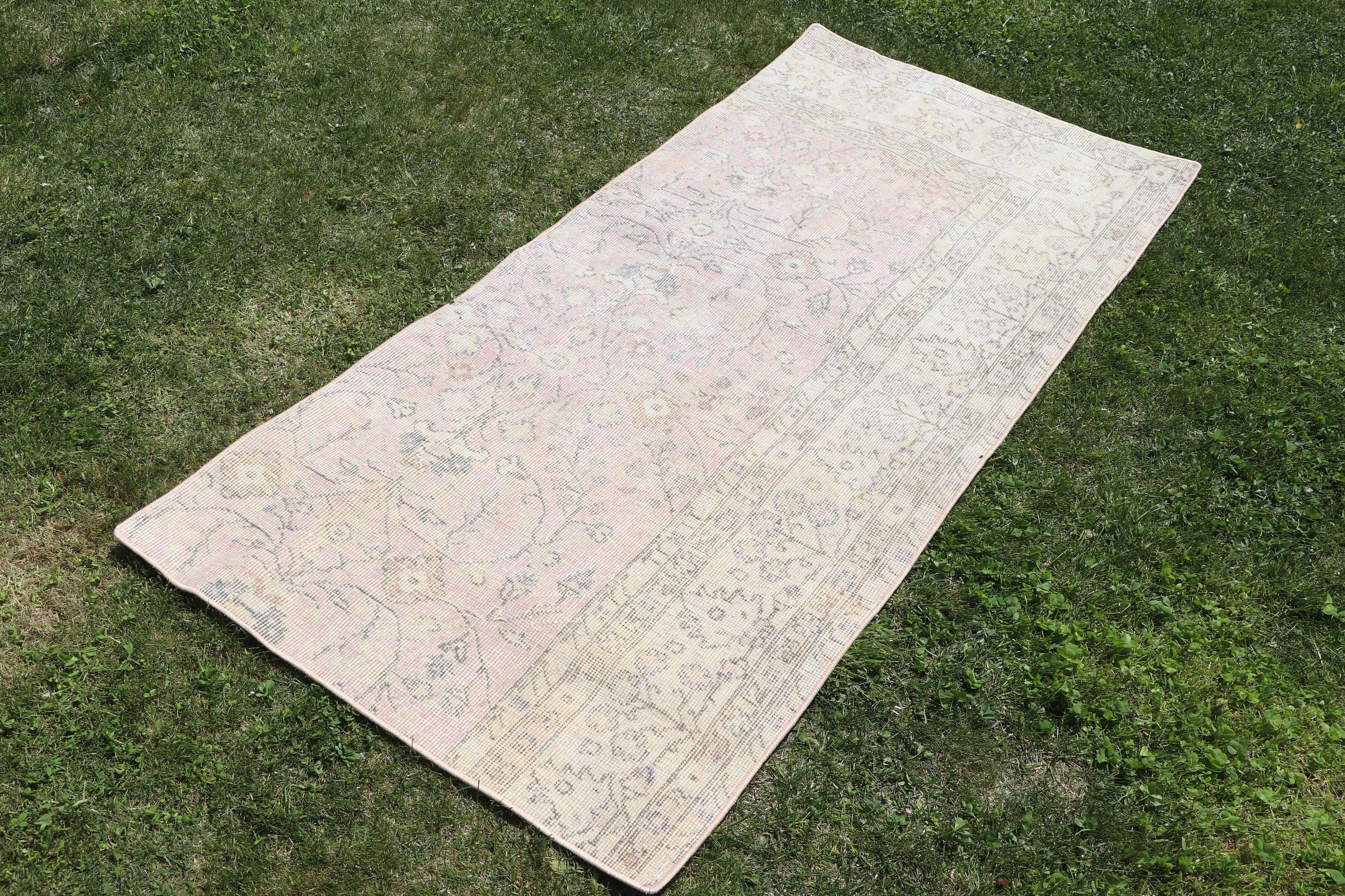 Home Decor Rugs, 2.7x5.6 ft Accent Rugs, Floor Rugs, Vintage Accent Rug, Vintage Rug, Nursery Rugs, Turkish Rug, Beige Bedroom Rug