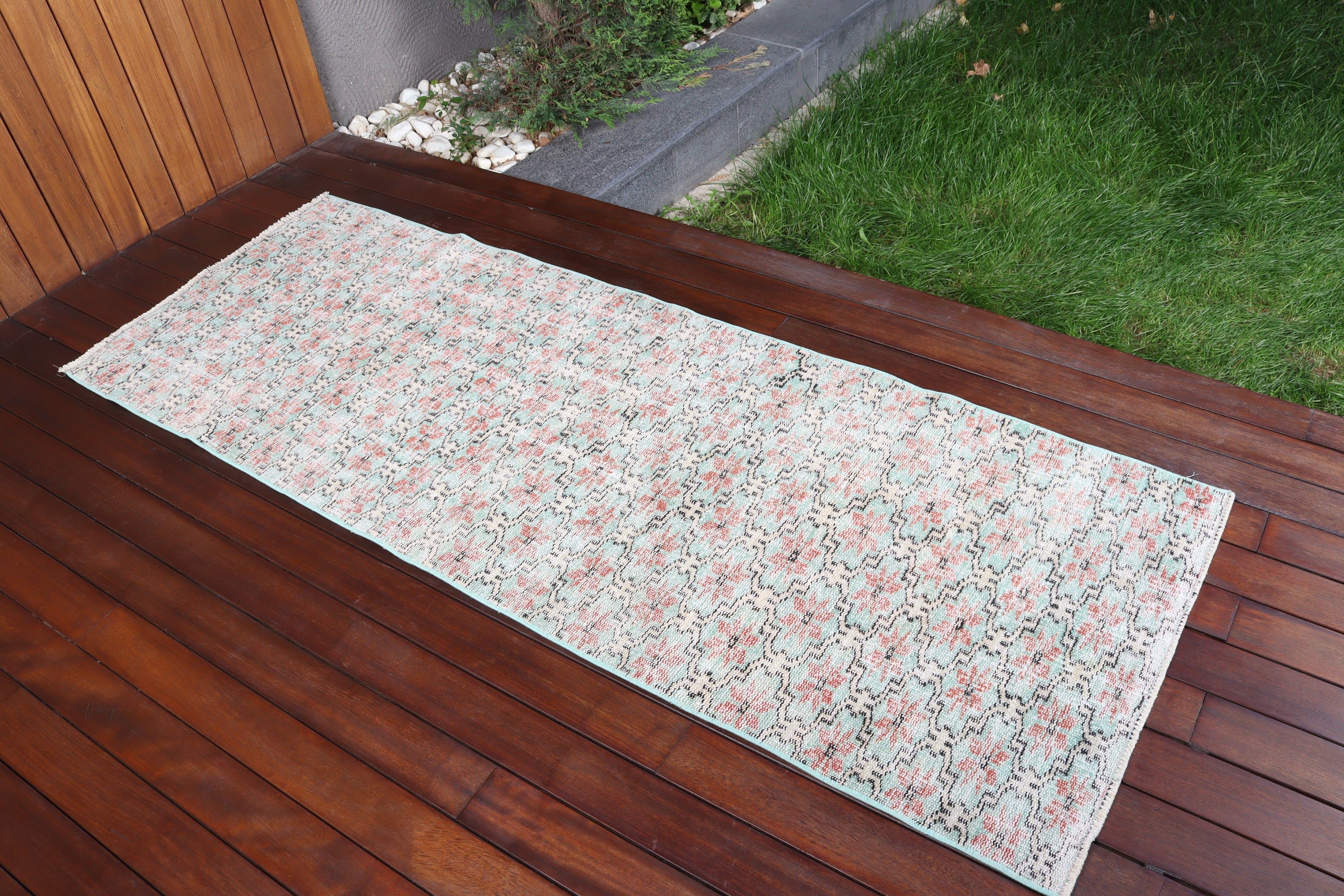 Dış Mekan Halıları, Vintage Halı, Mutfak Halısı, Yer Halıları, Yeşil 2.5x6.7 ft Runner Halıları, Merdiven Halıları, Türk Halısı, Ev Dekorasyonu Halısı