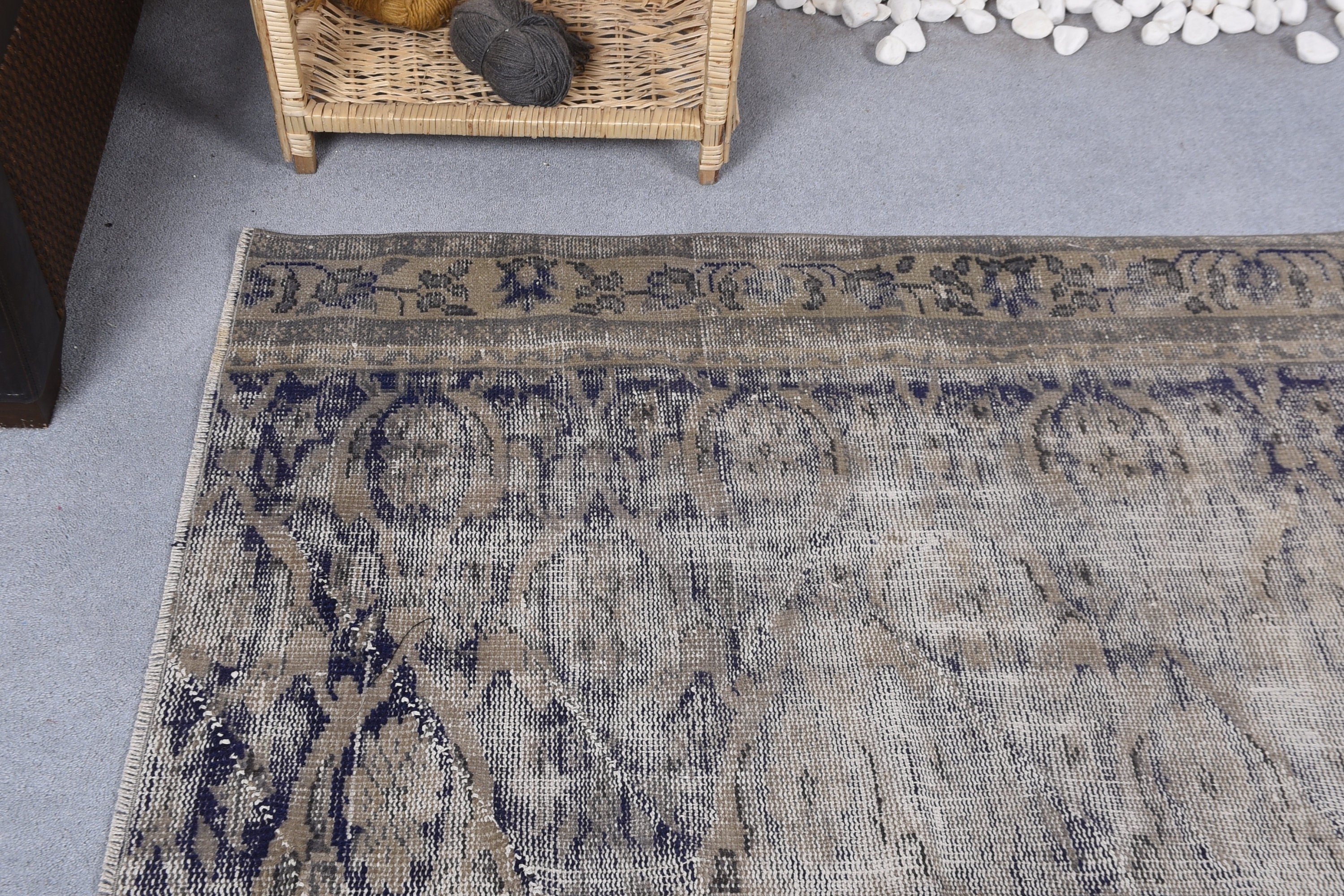 Bedroom Rug, Blue Anatolian Rug, Moroccan Rugs, Turkish Rug, 5.7x4.2 ft Accent Rug, Home Decor Rug, Rugs for Entry, Entry Rug, Vintage Rug