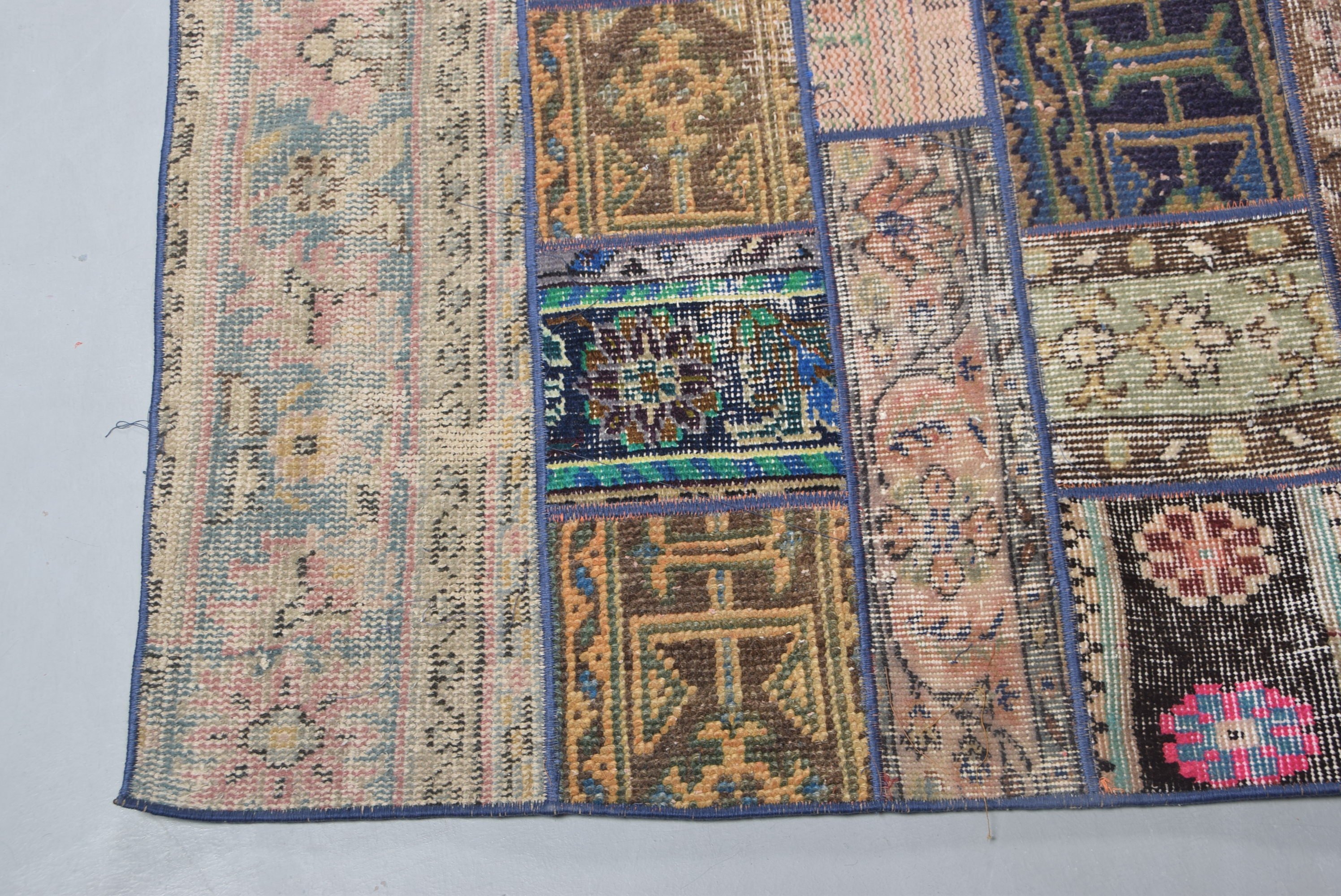 Living Room Rug, Turkish Rugs, Rainbow Bedroom Rugs, Wool Rug, 4.8x8.9 ft Large Rug, Home Decor Rugs, Rugs for Bedroom, Vintage Rug