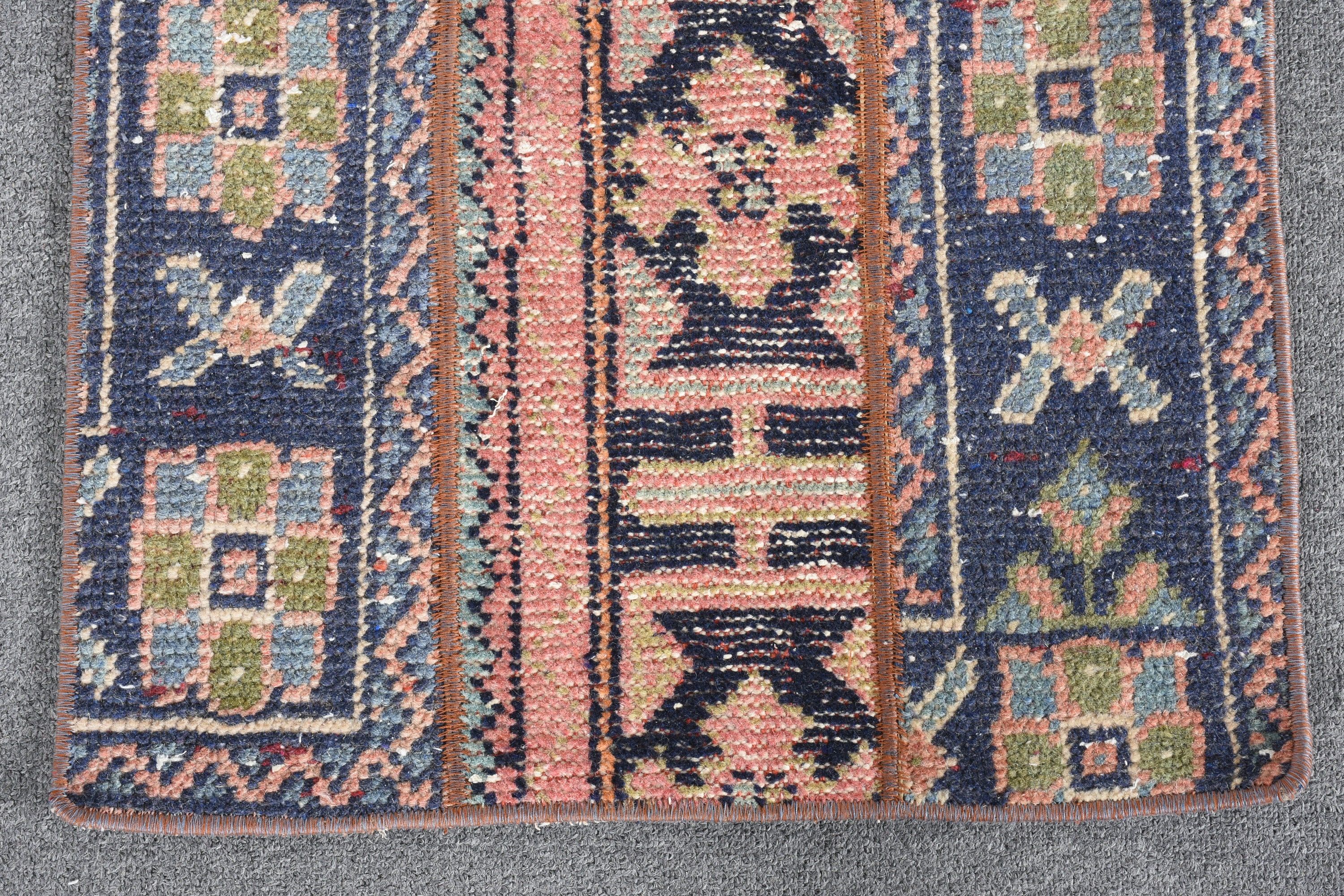 Turkey Rugs, Vintage Rug, Nursery Rug, 1.7x3.7 ft Small Rug, Brown Moroccan Rugs, Oushak Rug, Wall Hanging Rug, Oriental Rugs, Turkish Rugs