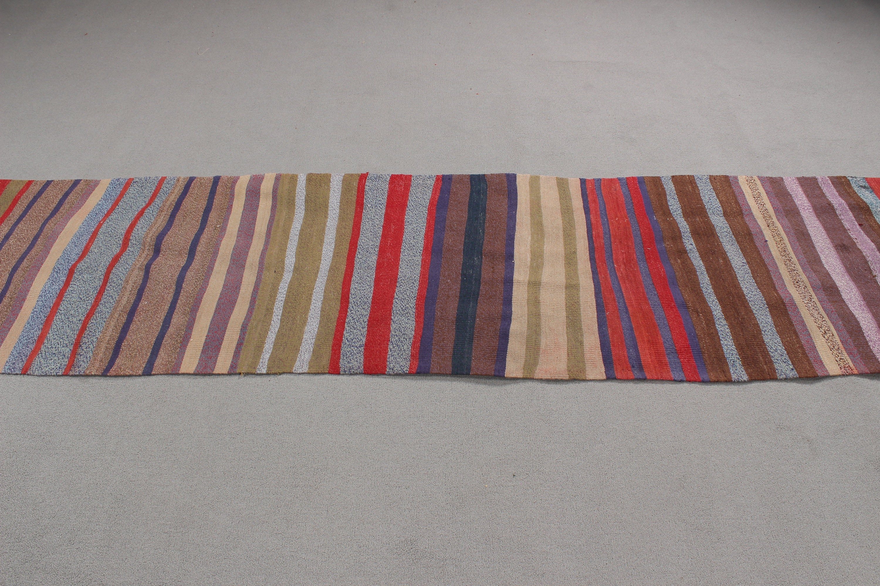 Kilim, Mutfak Halıları, Gökkuşağı Geometrik Halılar, Vintage Halı, Koridor Halısı, Nötr Halılar, 2.3x10.8 ft Yolluk Halısı, Türk Halısı, Ev Dekorasyonu Halıları