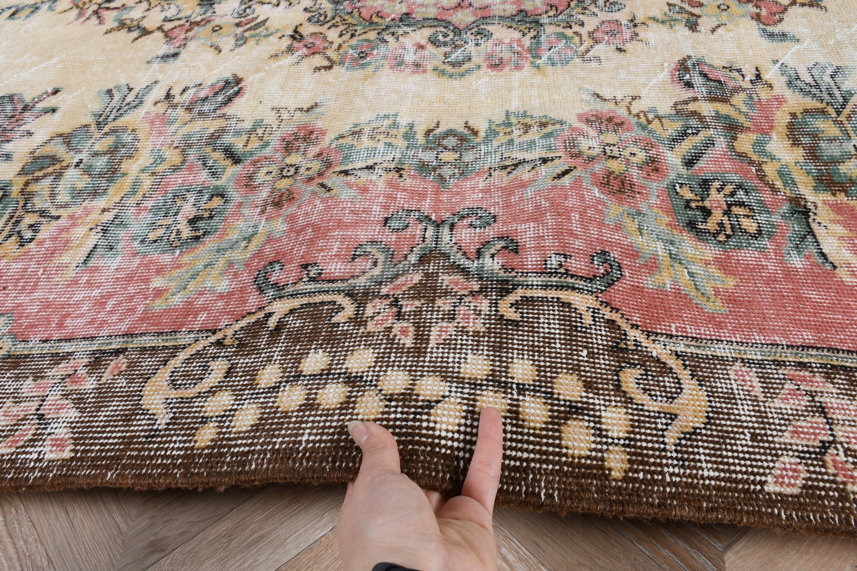 Modern Halı, Boho Halı, Bej Ev Dekorasyonu Halısı, Vintage Halılar, Türk Halısı, Yemek Odası Halısı, 5.7x8.7 ft Büyük Halı, Oturma Odası Halıları, Lüks Halılar