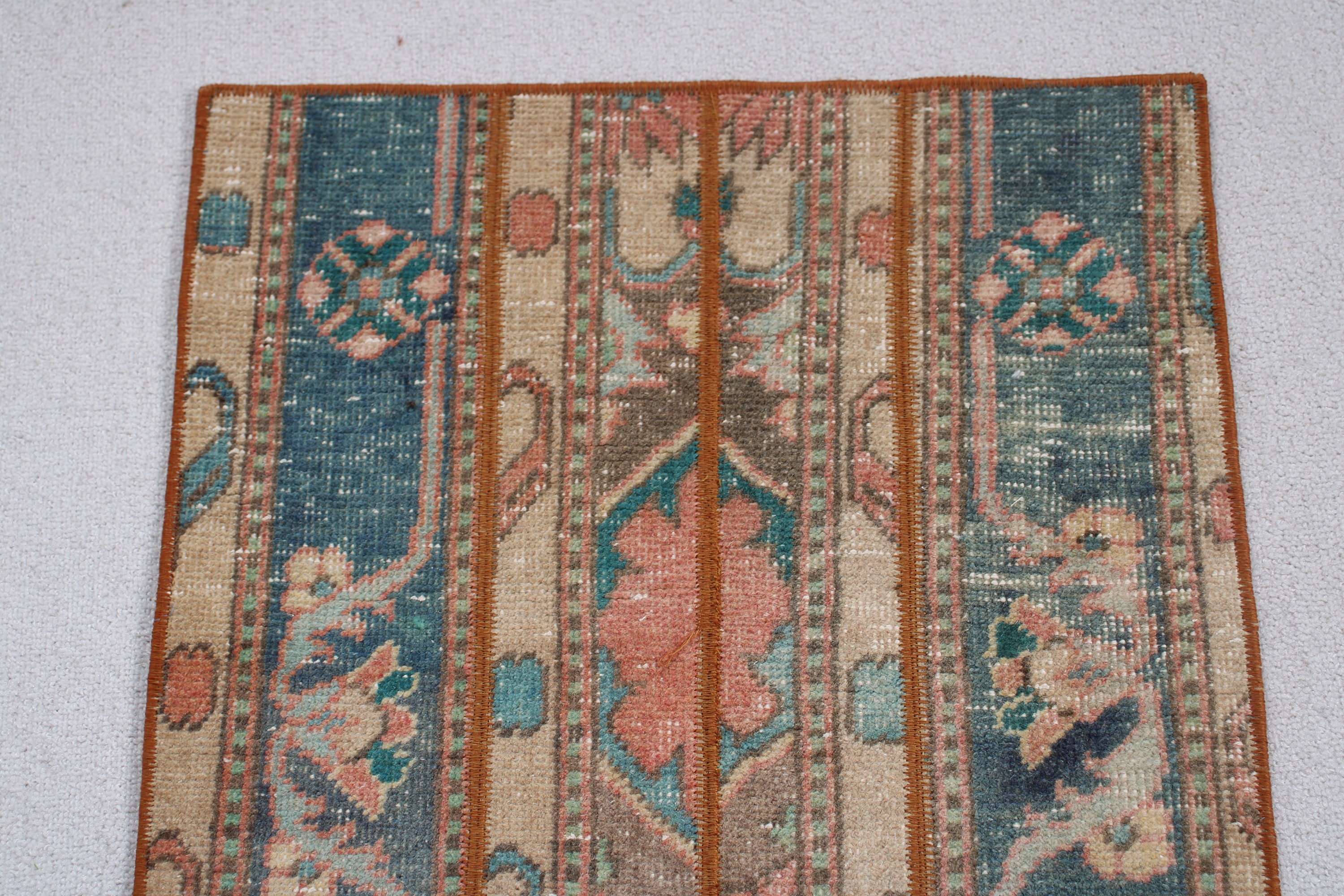 Bohem Halı, El Dokuma Halı, Lüks Halı, Mutfak Halısı, Mavi Oryantal Halılar, Vintage Halılar, Türk Halısı, Küçük Boho Halıları, 1.8x4.9 ft Küçük Halı