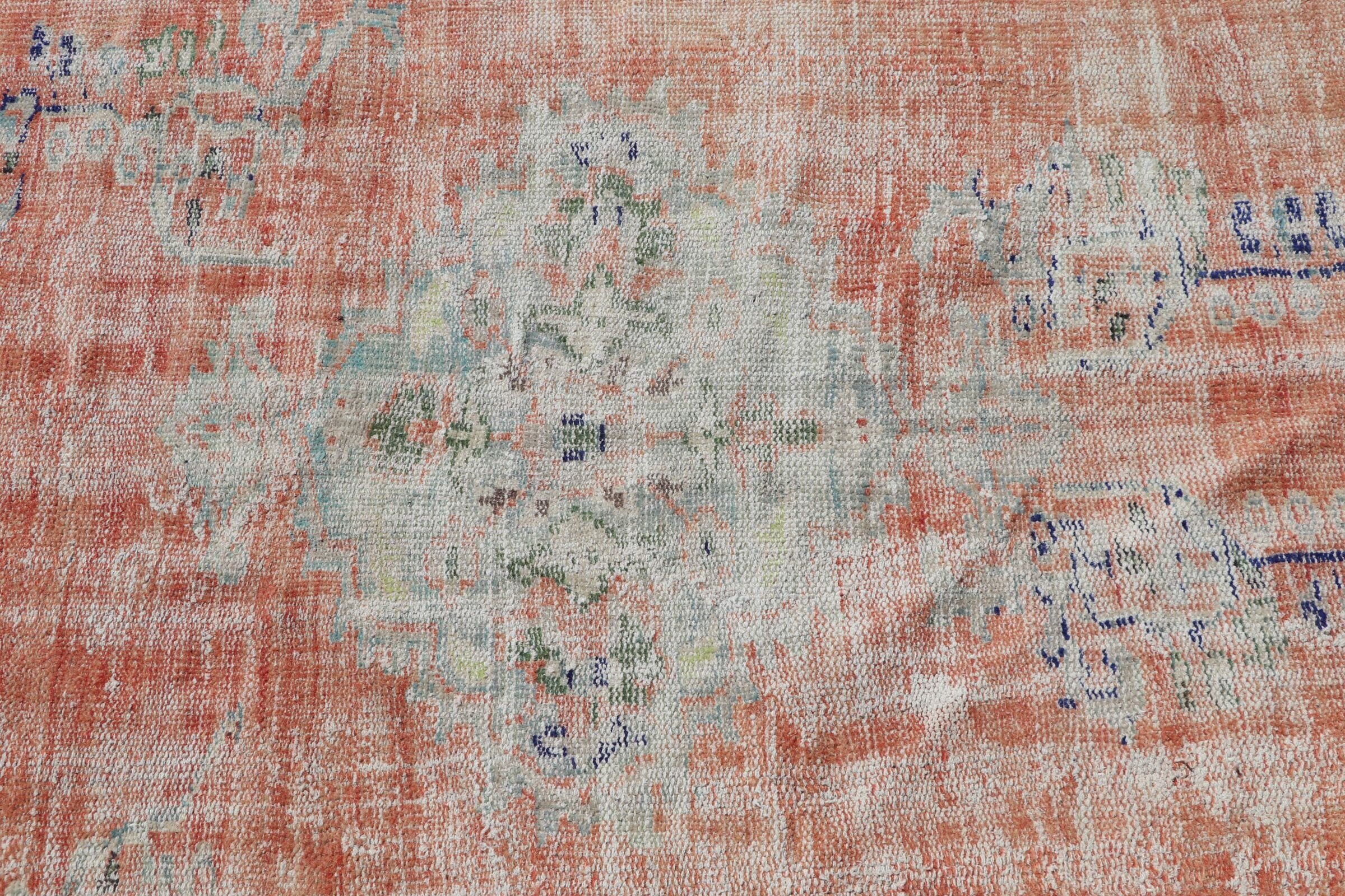 Wool Rug, Bedroom Rugs, Turkish Rugs, Floor Rug, Eclectic Rug, 4.3x7 ft Area Rug, Rugs for Area, Vintage Rug, Red Oriental Rug, Kitchen Rug