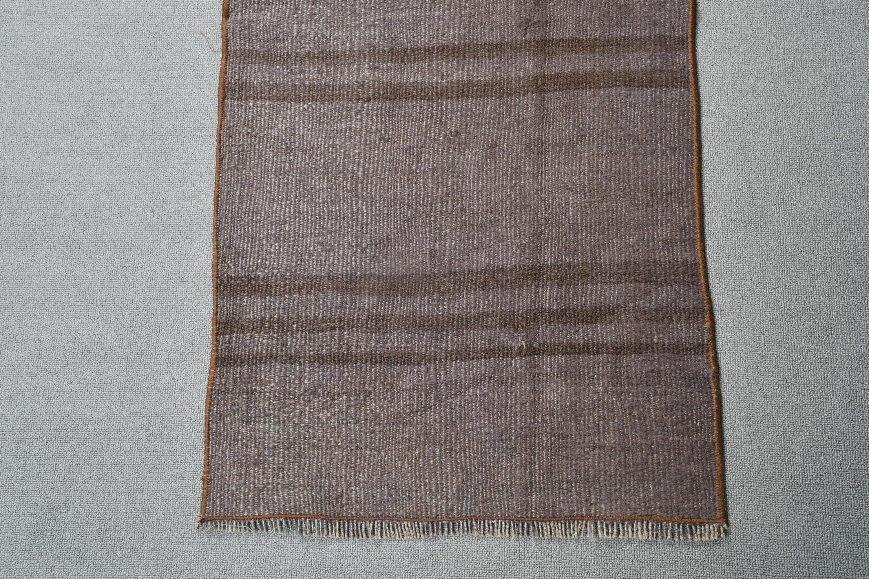 Yer Halısı, Yatak Odası Halıları, Çocuk Halısı, Vintage Halılar, Kahverengi 1.8x3.9 ft Küçük Halılar, Türk Halıları, Banyo Halısı, Soyut Halılar