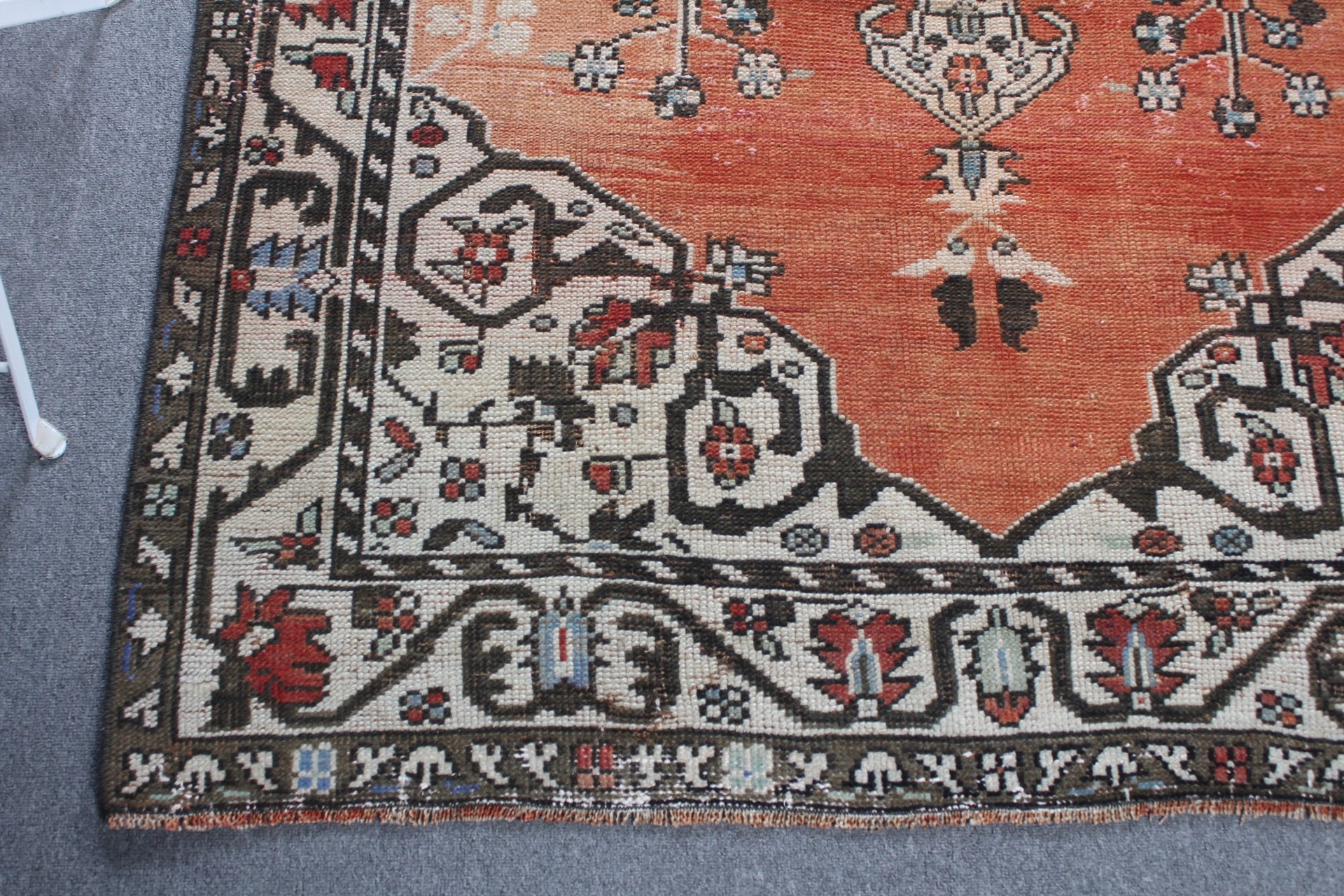 Antique Rugs, Red Antique Rug, Floor Rug, 4.3x6.9 ft Area Rugs, Vintage Rugs, Aztec Rug, Kitchen Rug, Rugs for Bedroom, Turkish Rug