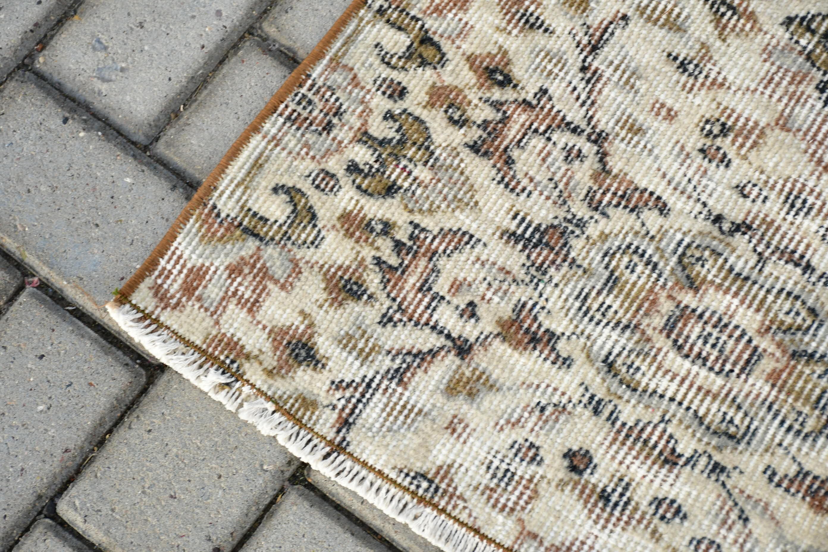 Nursery Rug, Beige Anatolian Rug, Vintage Rug, Hand Woven Rugs, Cool Rug, Rugs for Area, Antique Rugs, 3.8x6.6 ft Area Rug, Turkish Rugs