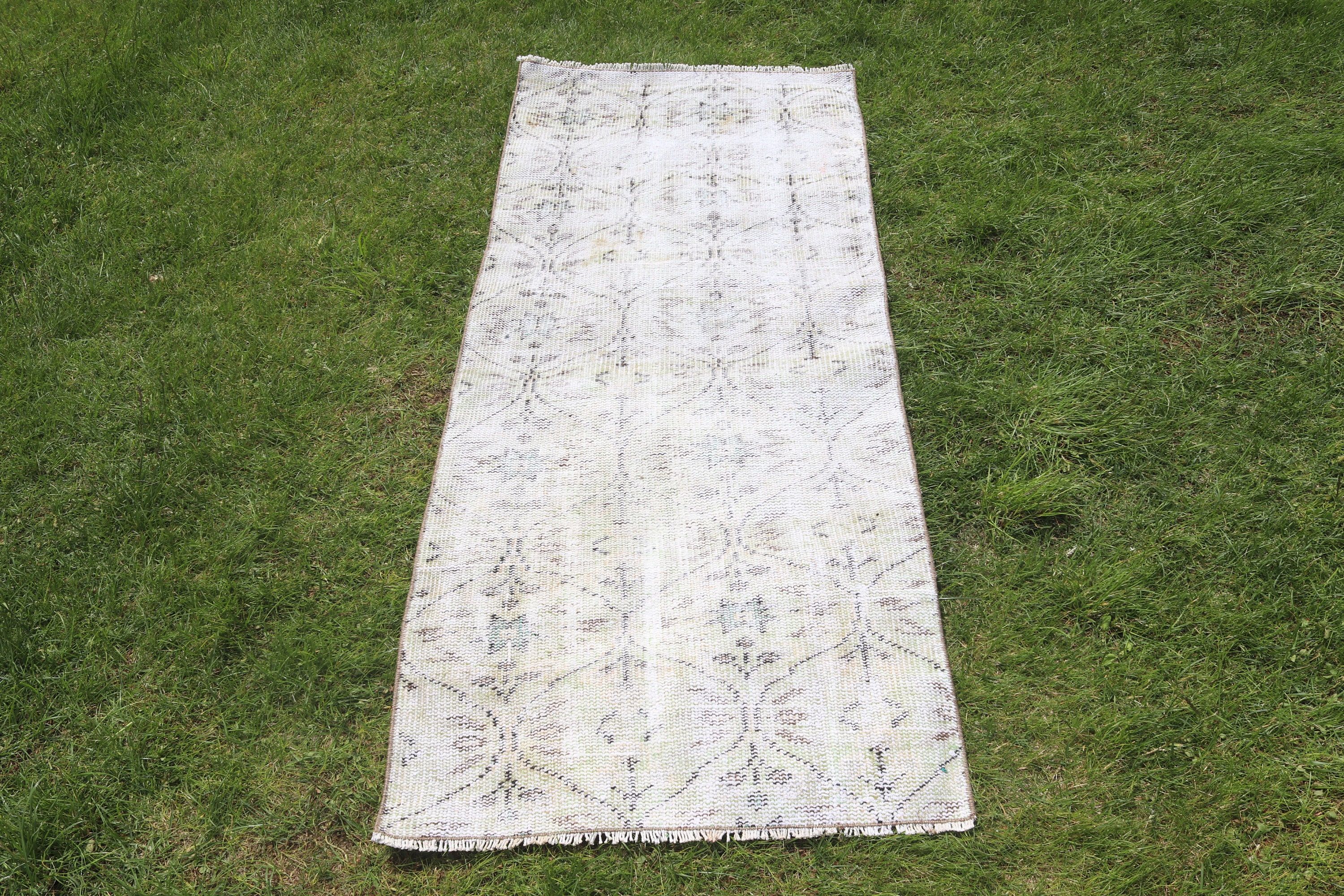 Küçük Vintage Halılar, Küçük Alan Halısı, Bej Mutfak Halısı, 2.2x5 ft Küçük Halı, Ev Dekor Halısı, Vintage Halılar, Türk Halıları