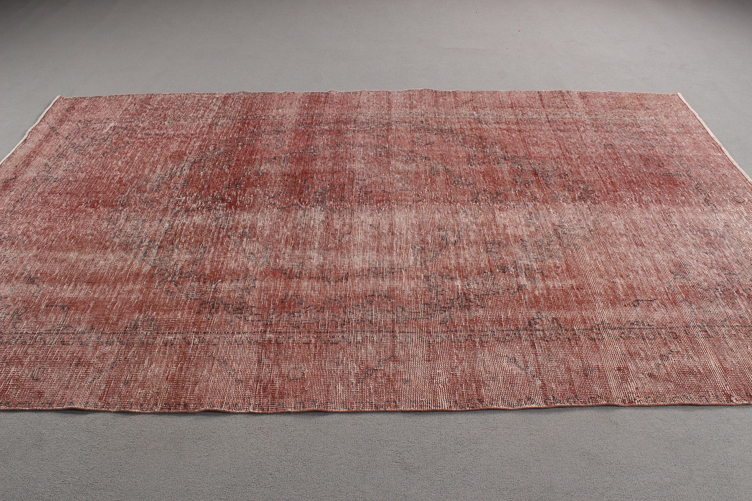 Turkish Rug, Dining Room Rug, Floor Rug, Pink Wool Rugs, Large Boho Rugs, Vintage Rugs, Flatweave Rug, Antique Rugs, 5.6x9.5 ft Large Rugs