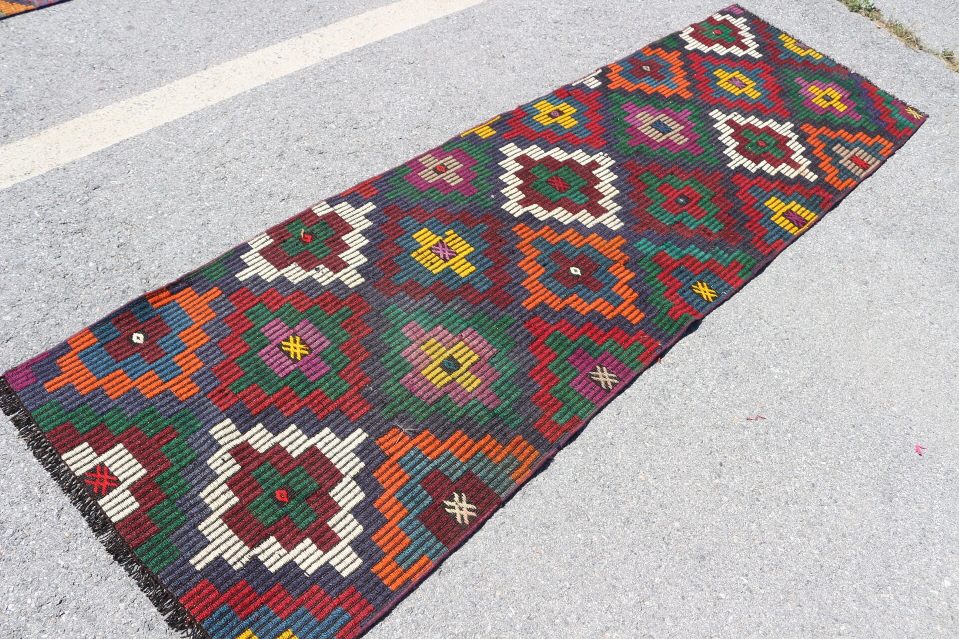 Fas Halısı, Merdiven Halıları, Türk Halısı, Kahverengi Yatak Odası Halıları, Oryantal Halı, Vintage Halılar, Kilim, Koridor Halıları, 2,6x8,4 ft Yolluk Halısı