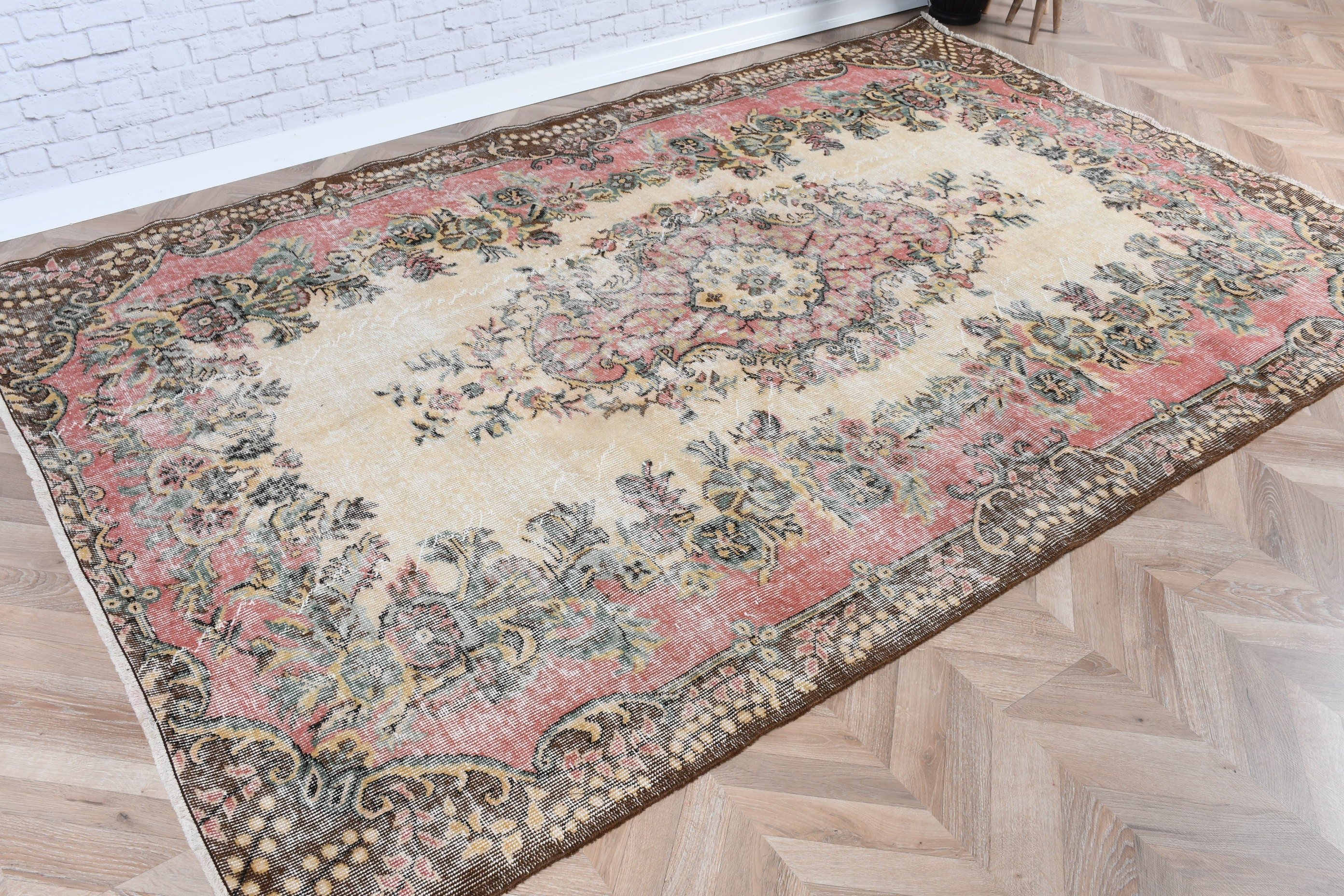 Modern Halı, Boho Halı, Bej Ev Dekorasyonu Halısı, Vintage Halılar, Türk Halısı, Yemek Odası Halısı, 5.7x8.7 ft Büyük Halı, Oturma Odası Halıları, Lüks Halılar