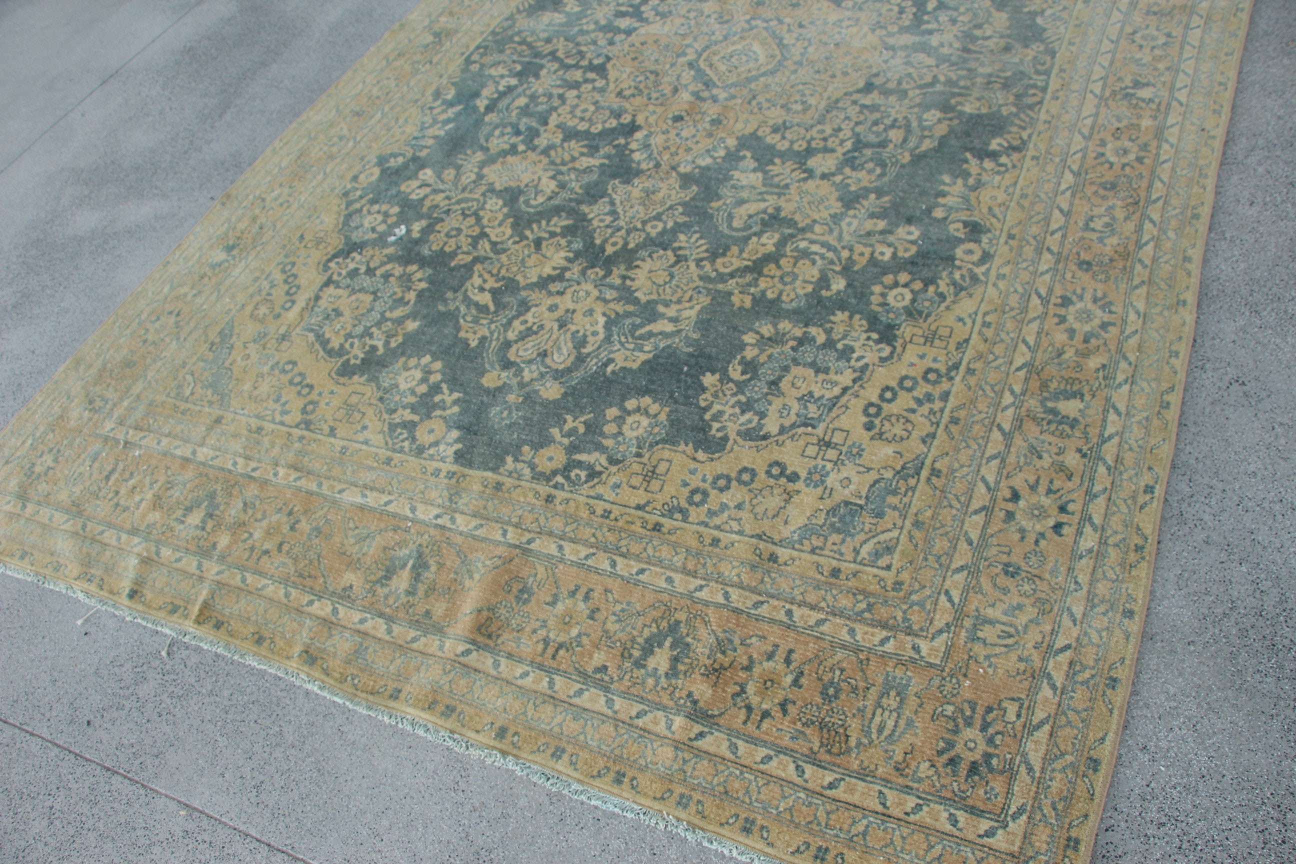 Salon Halıları, Bej Soğuk Halı, Türk Halısı, Yatak Odası Halısı, Büyük Vintage Halılar, El Dokuma Halılar, 6,7x10,3 ft Büyük Halı, Vintage Halılar, Boho Halı