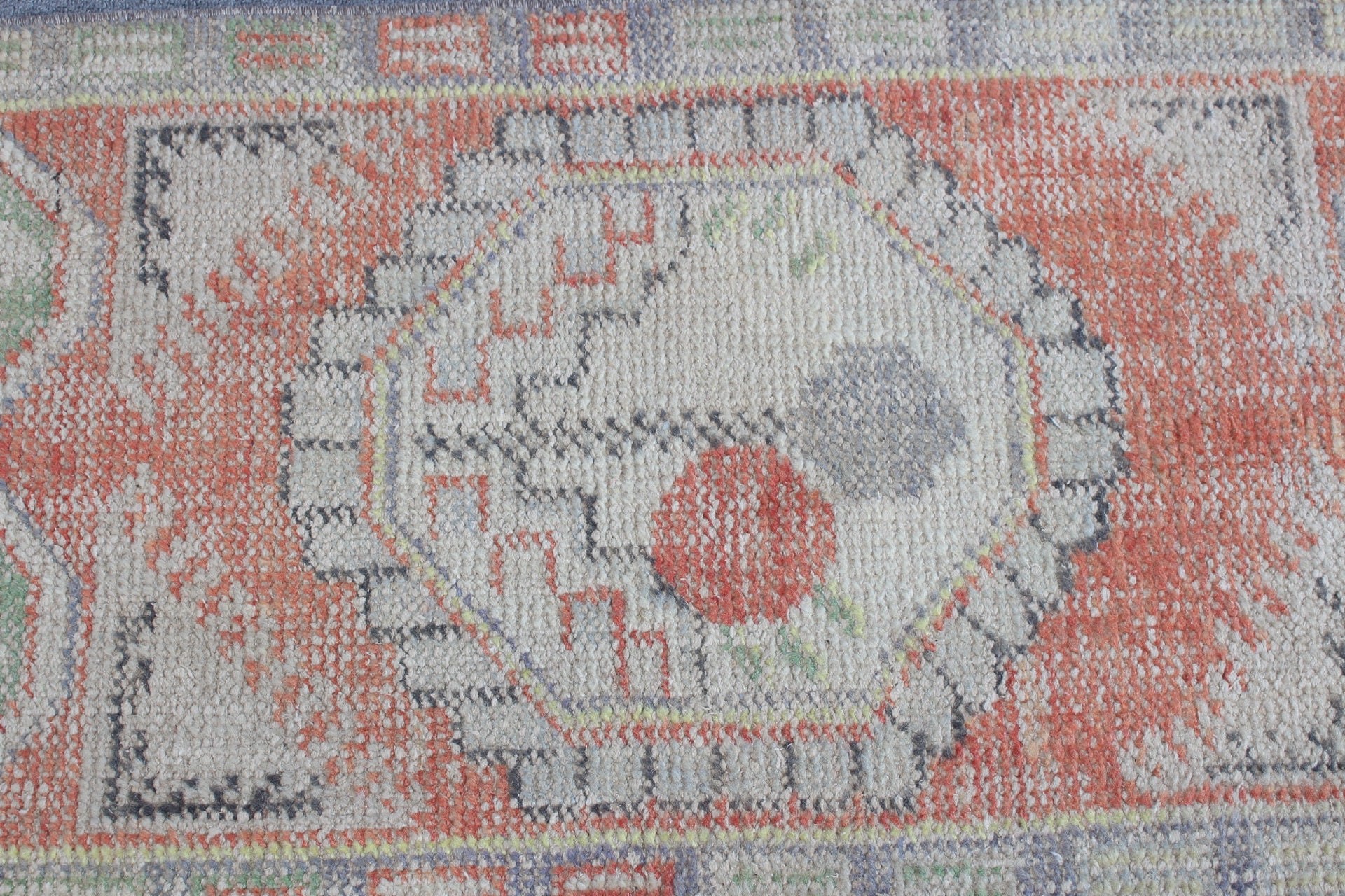 Wall Hanging Rug, 1.8x3.4 ft Small Rug, Bedroom Rug, Nursery Rugs, Muted Rug, Orange Anatolian Rug, Vintage Rug, Turkish Rug