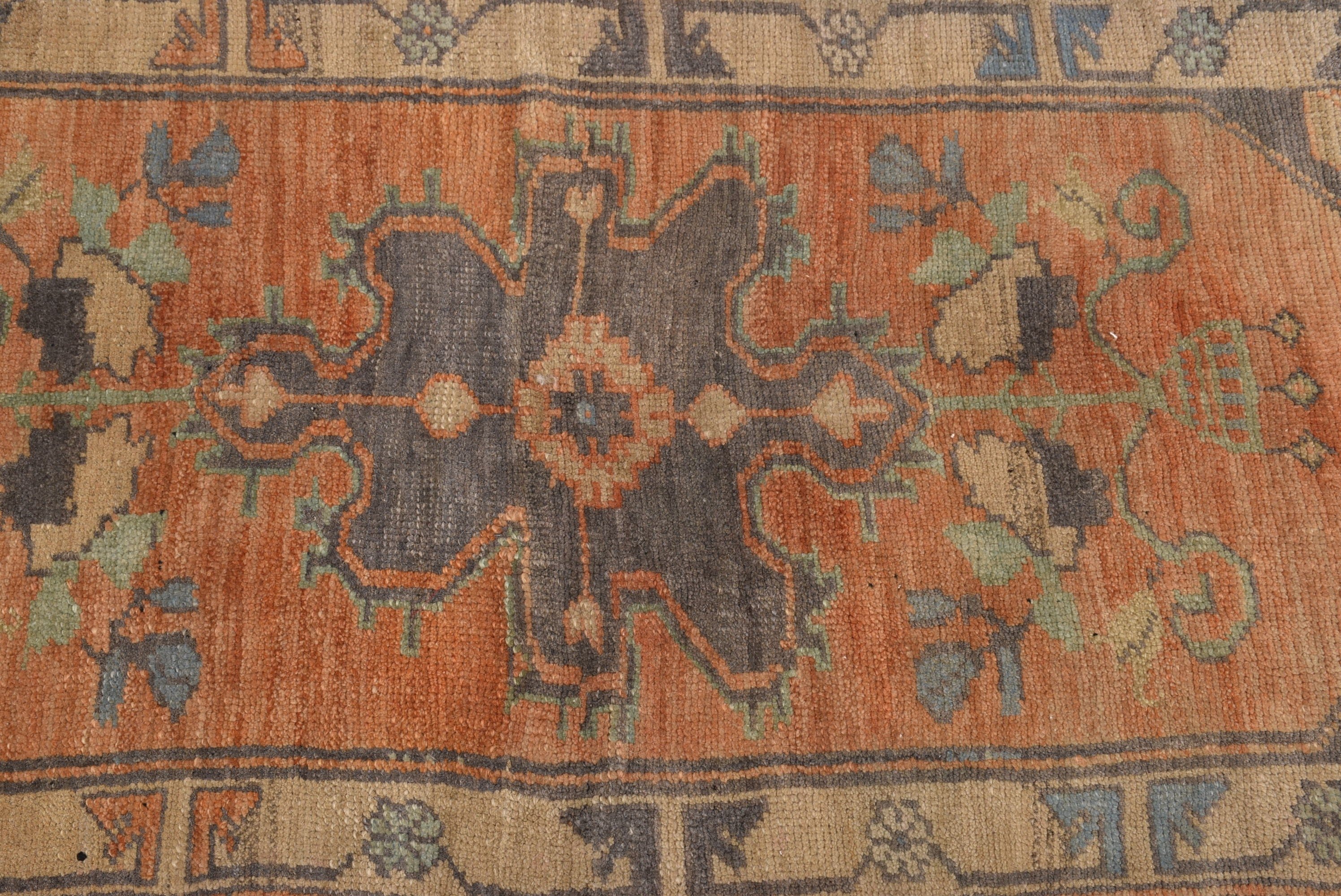 1.9x3.6 ft Small Rugs, Small Area Rug, Wall Hanging Rug, Bedroom Rug, Vintage Rug, Orange Moroccan Rugs, Turkish Rugs, Neutral Rug