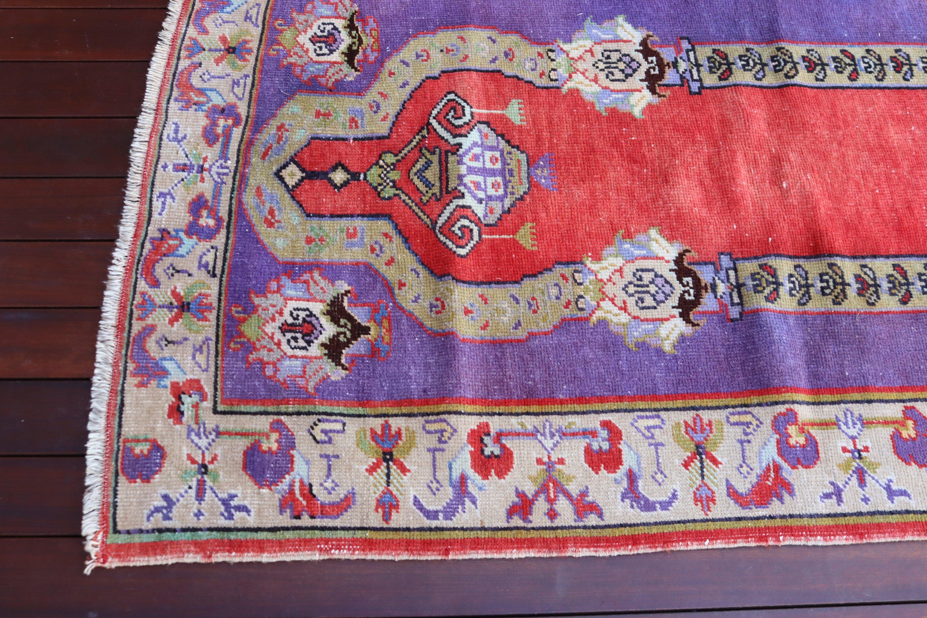 Vintage Halılar, 3.3x5.3 ft Aksan Halısı, Türk Halısı, Dekoratif Halı, Oryantal Halılar, Nötr Halılar, Boho Halılar, Kırmızı Oryantal Halılar, Mutfak Halısı