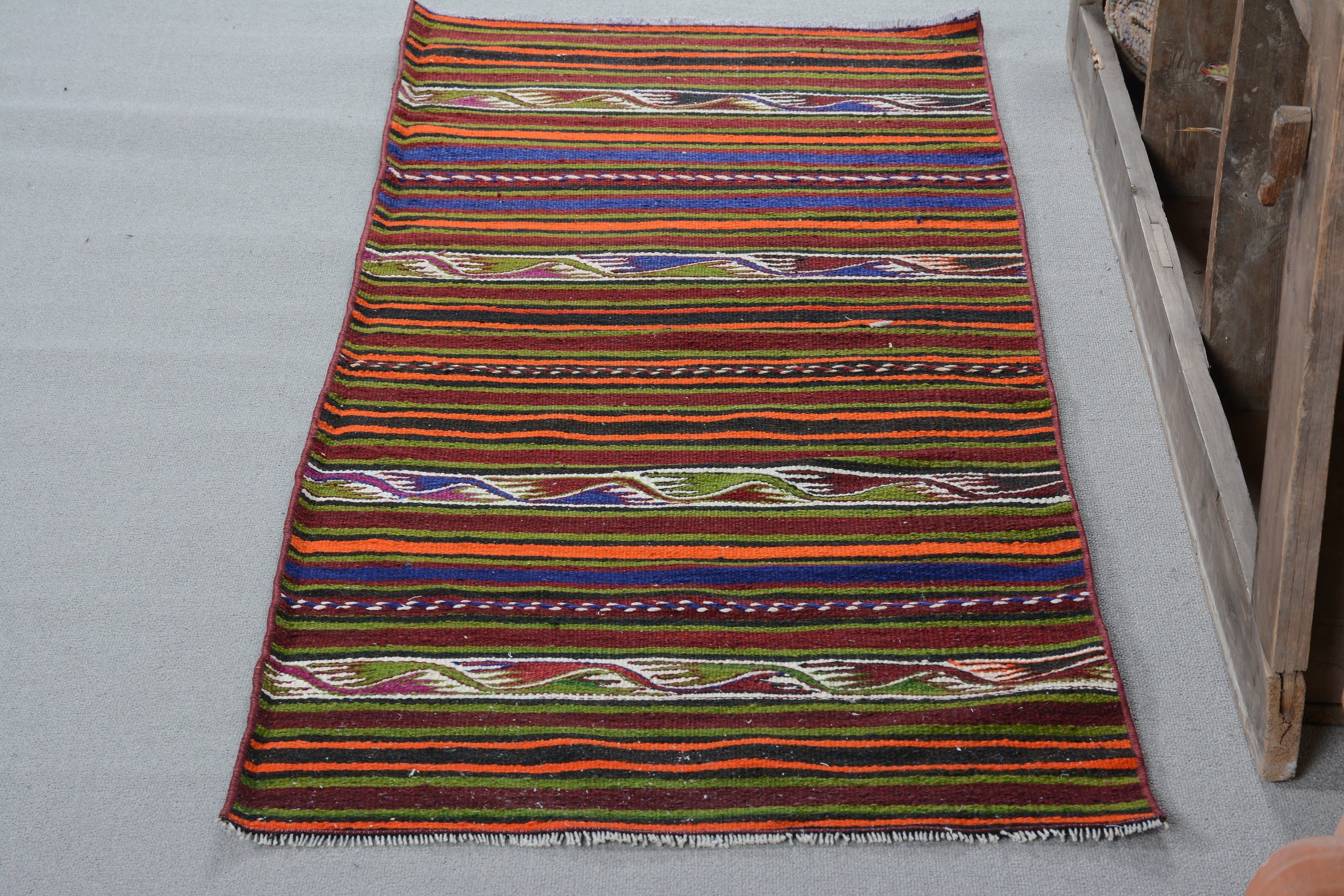 Türk Halıları, Merdiven Halısı, Fas Halıları, Turuncu Zemin Halısı, Vintage Halılar, Kilim, Koridor Halısı, 2.3x6.4 ft Runner Halıları, Ev Dekorasyonu Halısı