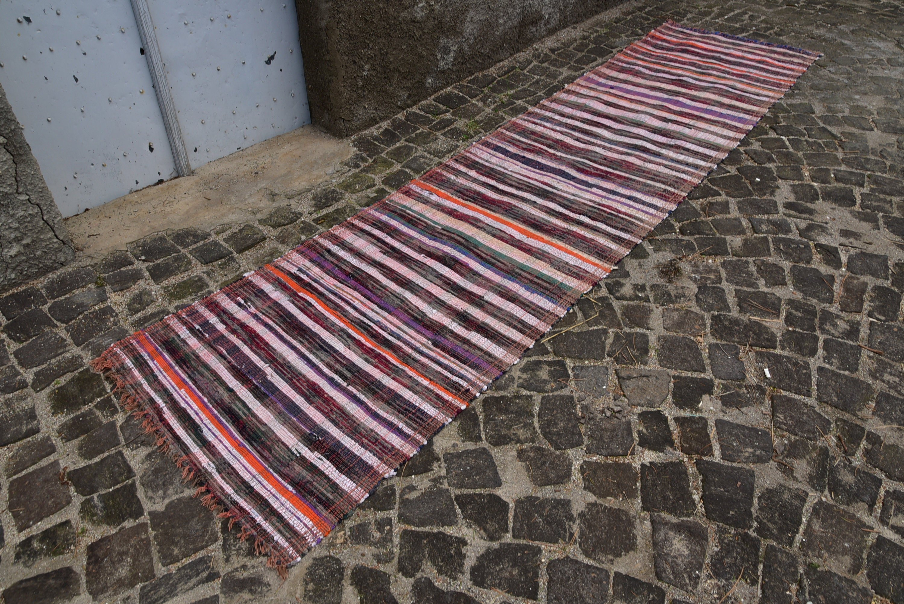 Antique Rugs, Kitchen Rugs, Oushak Rug, Corridor Rug, Vintage Rug, Aztec Rug, Turkish Rug, Kilim, 3x12.3 ft Runner Rug, Rugs for Kitchen