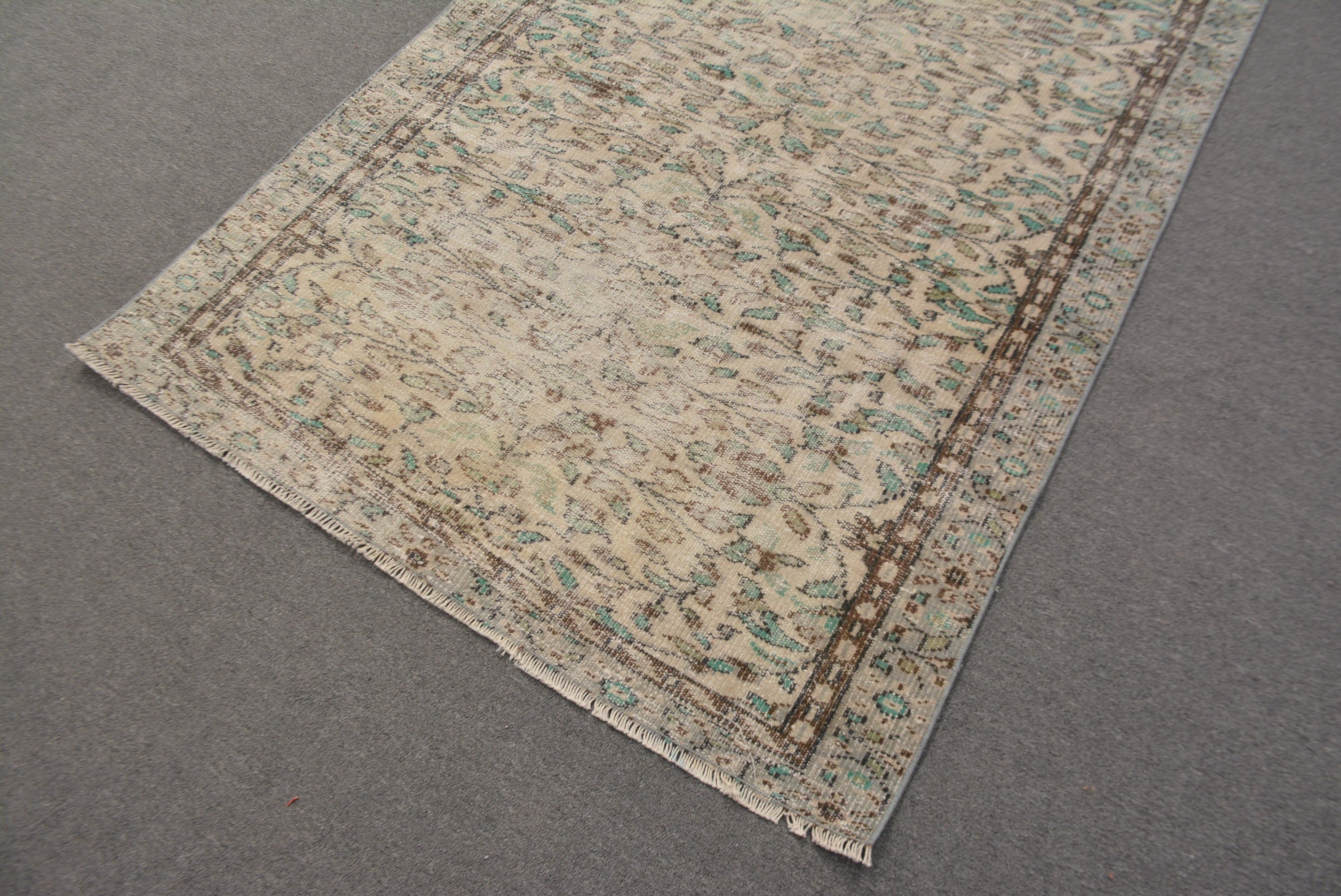 Vintage Rugs, 4.6x7.1 ft Area Rug, Indoor Rug, Retro Rug, Rugs for Dining Room, Bedroom Rug, Kitchen Rug, Moroccan Rugs, Turkish Rug