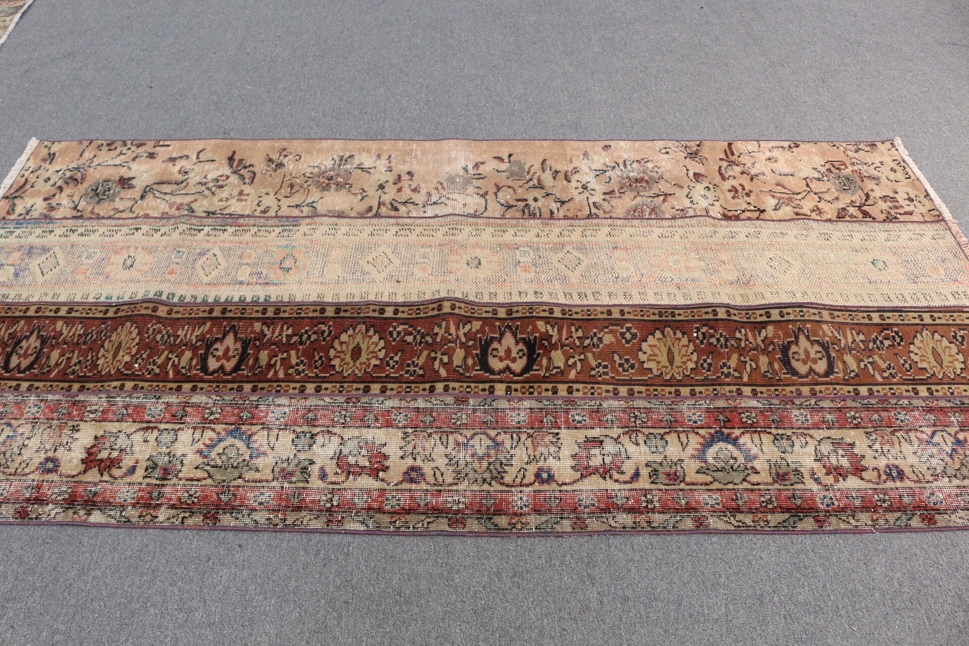 Bohemian Rug, Oriental Rug, Bedroom Rugs, 3.8x7.9 ft Area Rug, Vintage Rug, Dining Room Rug, Turkish Rug, Red Home Decor Rug