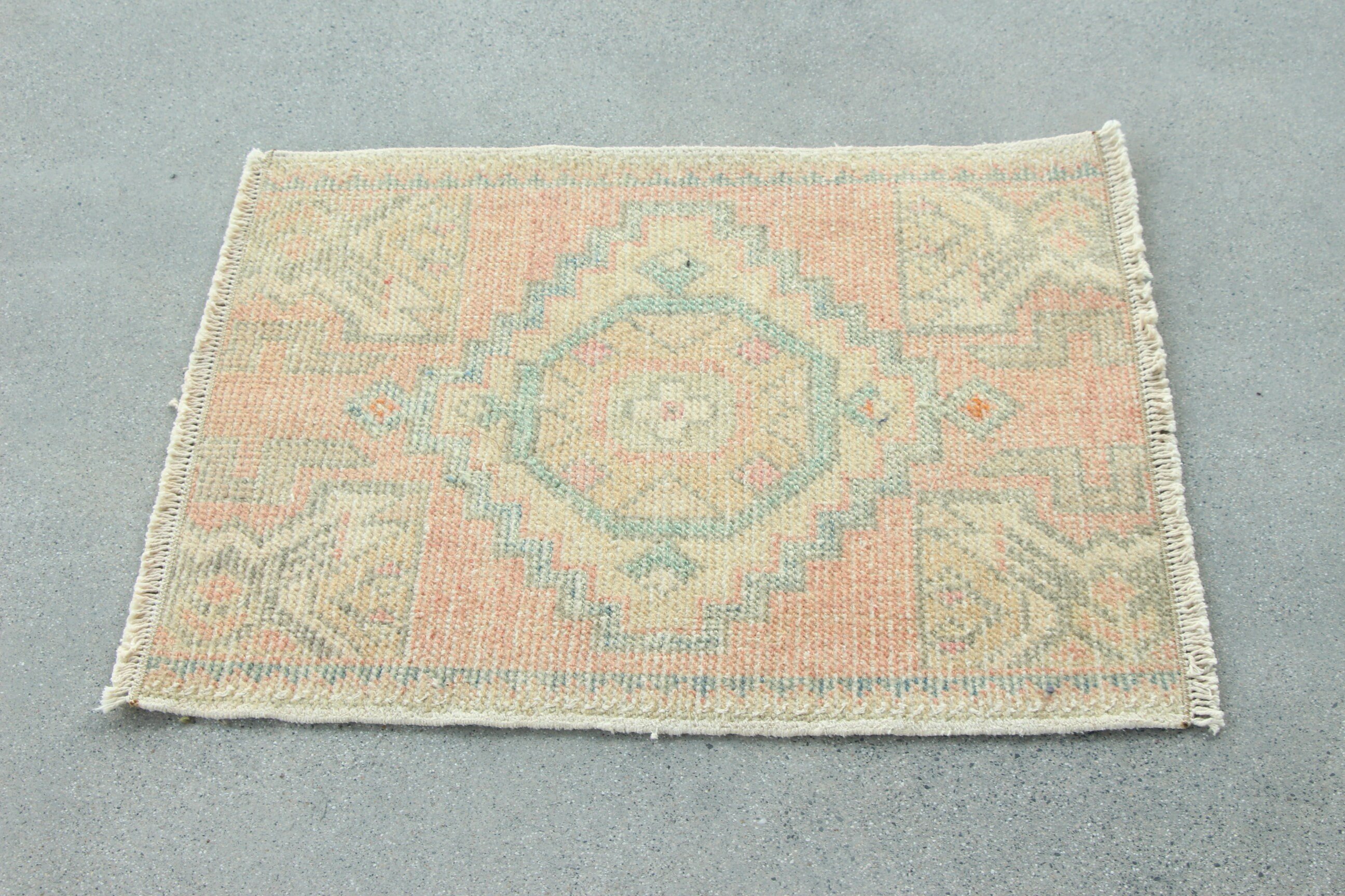 Turkish Rugs, Bronze  1.7x2.2 ft Small Rug, Vintage Rug, Luxury Rugs, Modern Rug, Car Mat Rug, Neutral Rug, Small Boho Rugs