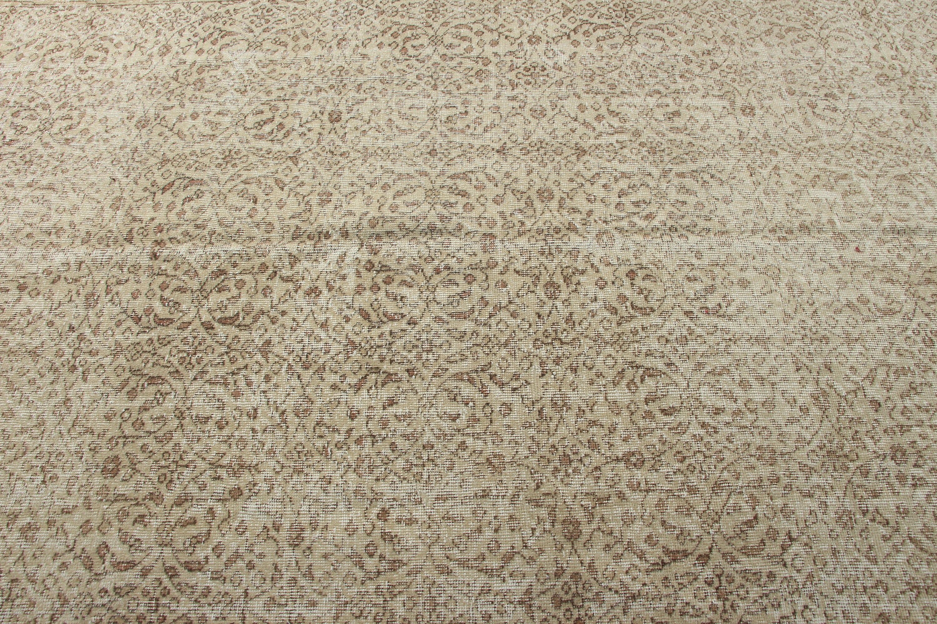 Floor Rug, Beige Moroccan Rug, Turkish Rugs, Dining Room Rug, Oushak Rugs, Pale Rugs, Living Room Rug, Vintage Rugs, 6.3x9.6 ft Large Rug