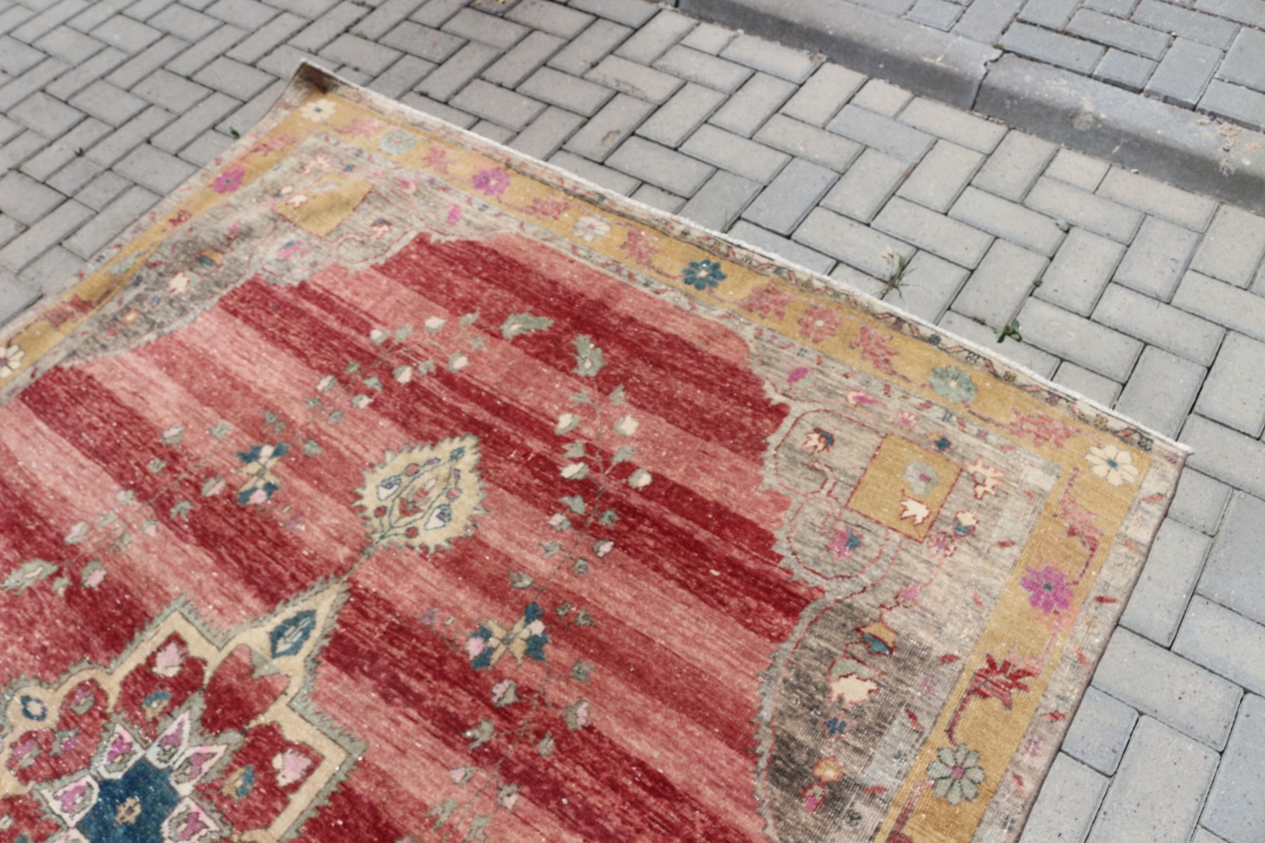 Red Anatolian Rug, Moroccan Rug, 6.1x8.3 ft Large Rugs, Dining Room Rugs, Salon Rug, Aesthetic Rug, Floor Rugs, Turkish Rug, Vintage Rug