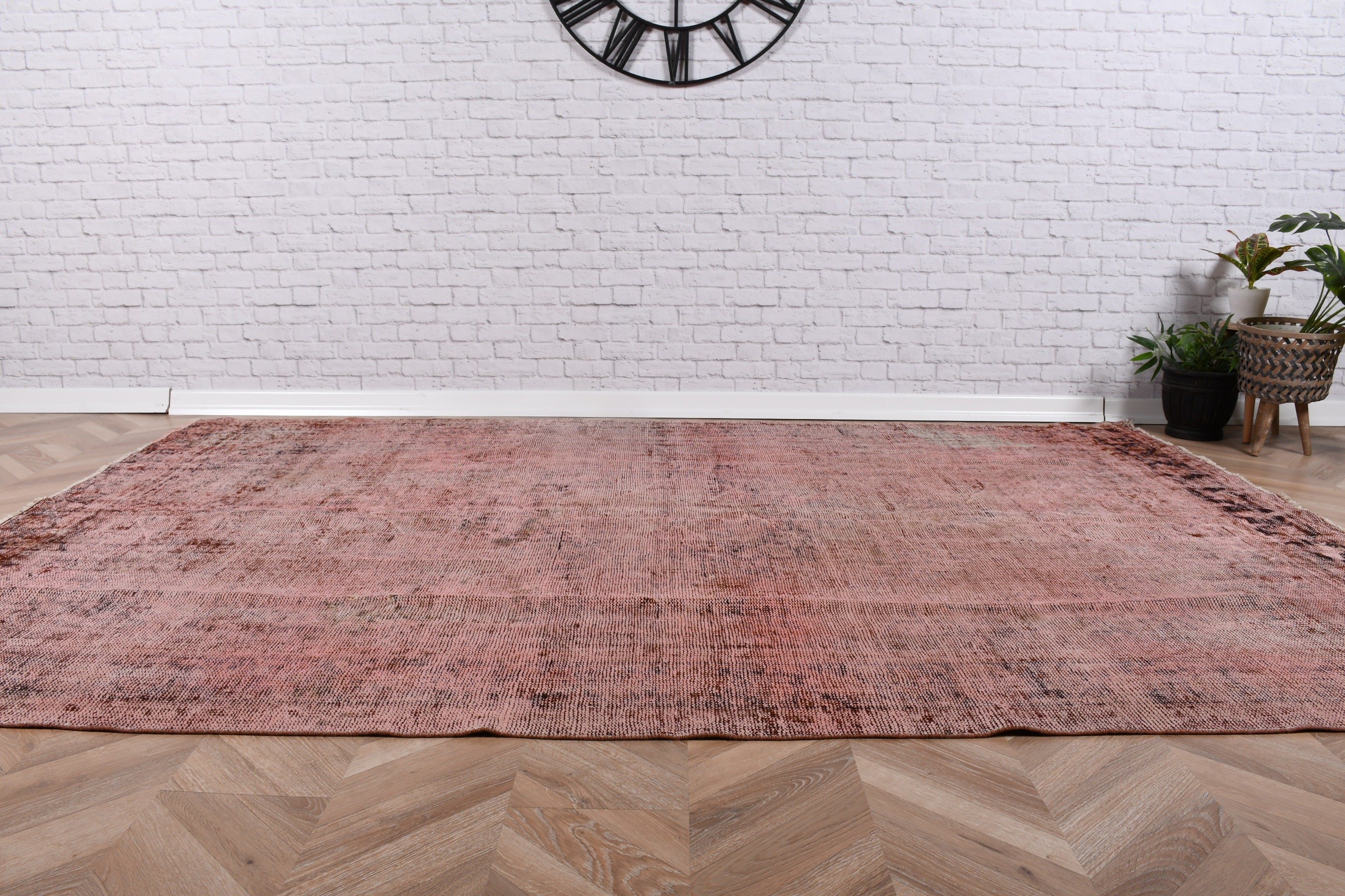 Türk Halısı, Fas Halıları, Büyük Vintage Halılar, Büyük Boho Halısı, 5.9x8.9 ft Büyük Halı, Vintage Halı, Pembe Lüks Halılar, Geometrik Halı