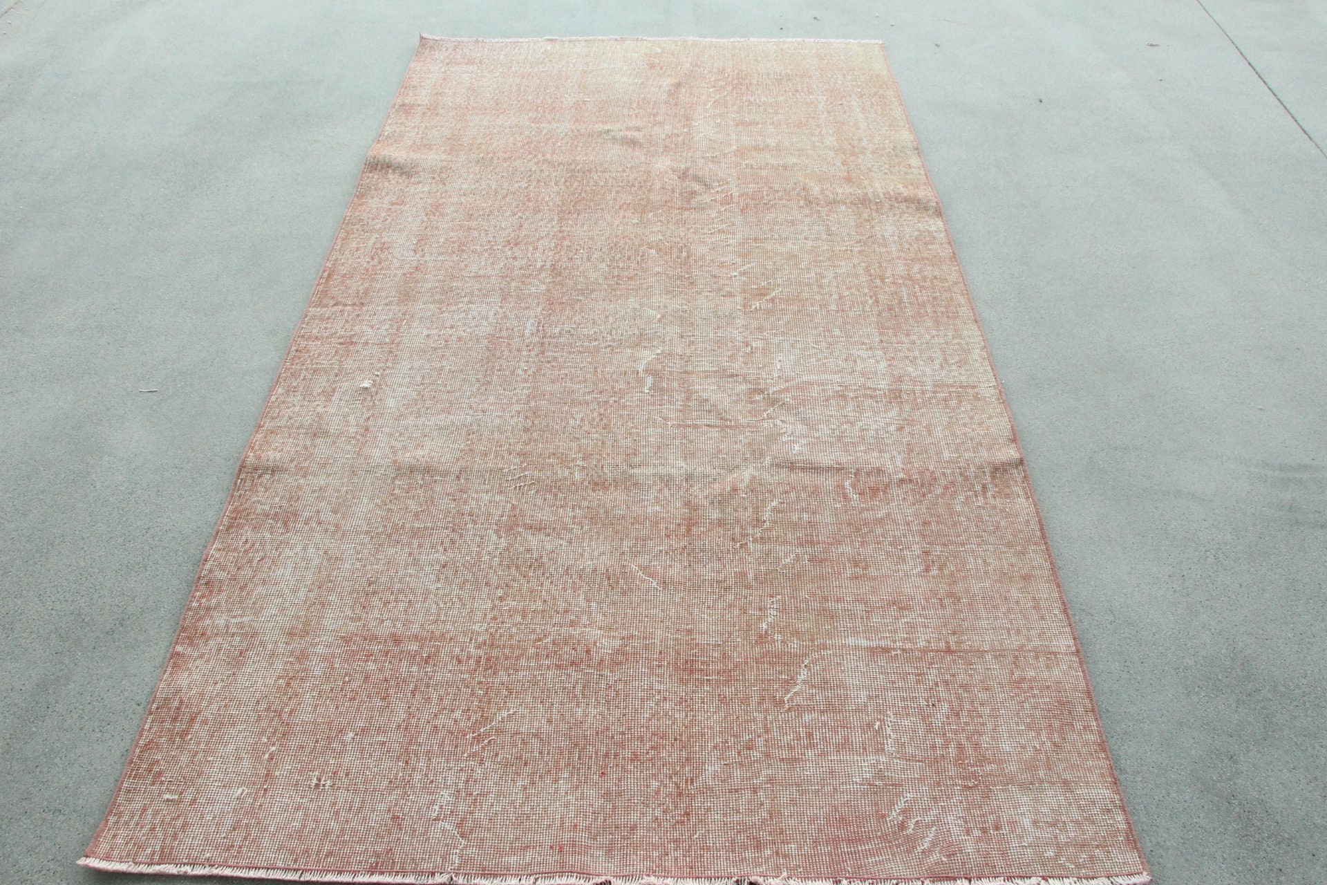 Turkish Rug, Bedroom Rug, Floor Rug, Pink Cool Rug, Vintage Rug, Rugs for Area, Nomadic Rug, 4.2x7.7 ft Area Rugs, Pale Rugs