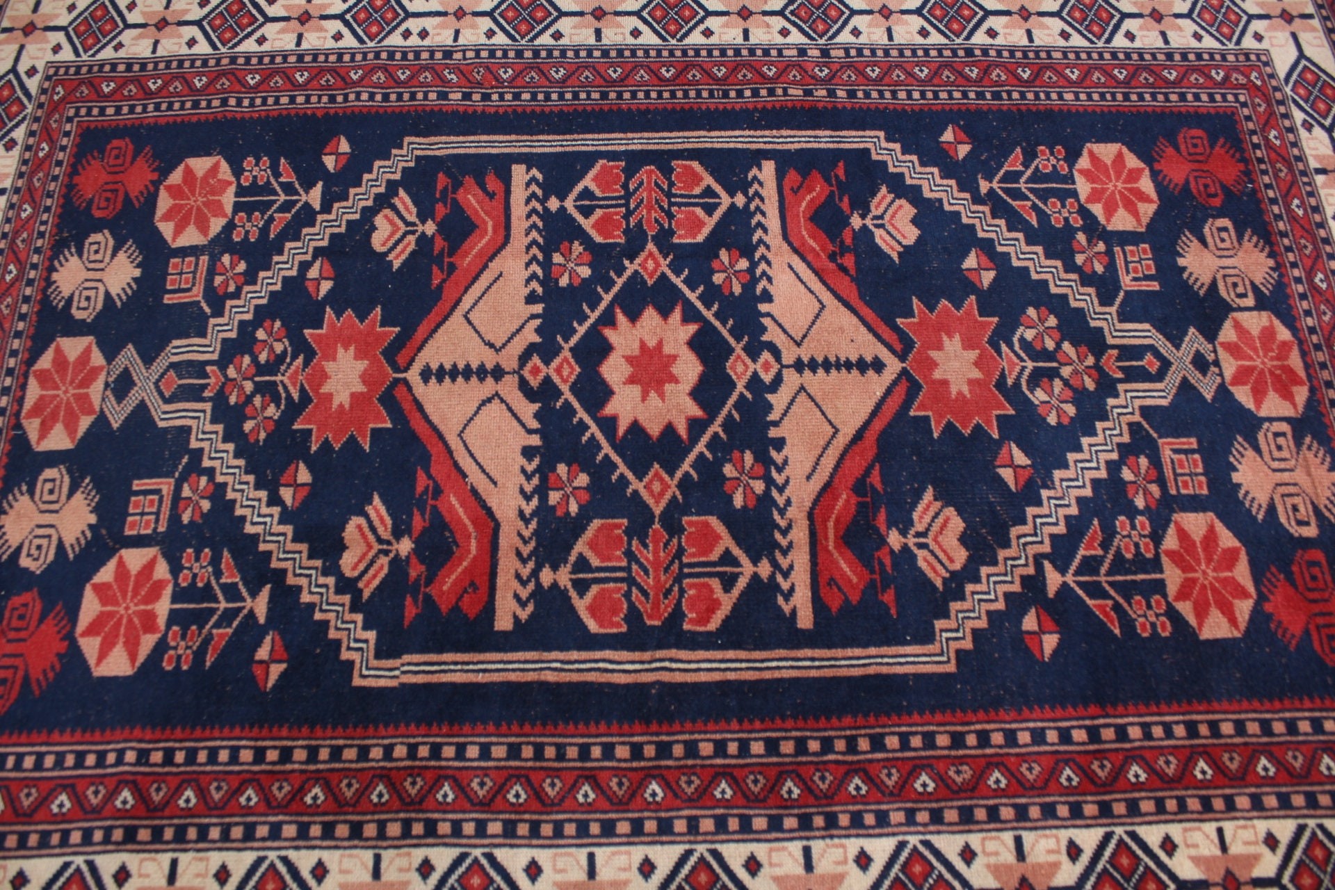 Mavi Anadolu Halısı, Ofis Halısı, Türk Halıları, Yer Halısı, Ev Dekor Halısı, 5.2x7.1 ft Alan Halıları, Vintage Halı, Oturma Odası Halısı