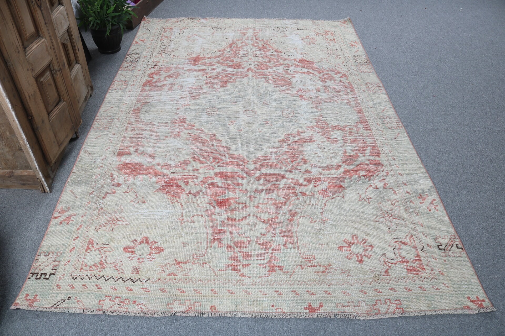 Modern Halı, Yemek Odası Halıları, Yeşil Nötr Halılar, Yer Halısı, Büyük Boho Halıları, Vintage Halılar, 5,6x8,4 ft Büyük Halılar, Boho Halıları, Türk Halıları